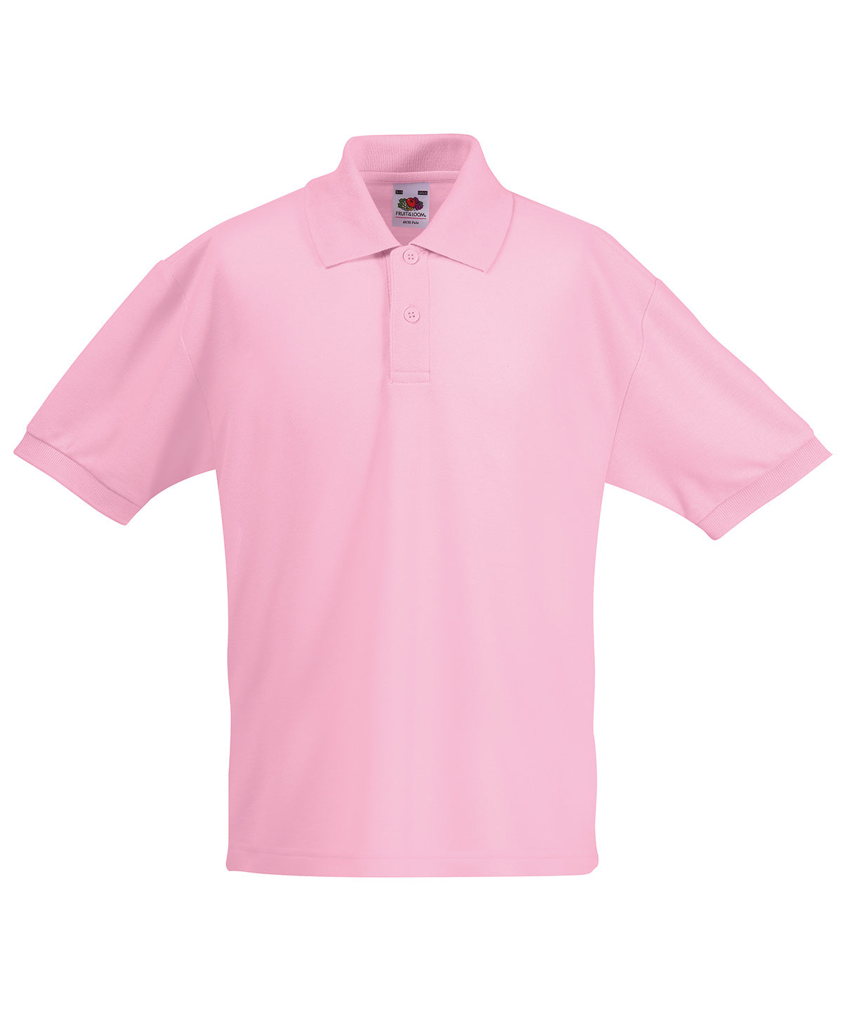 Pólóbolur Fruit of the Loom SS417 – Light Pink – 14/15 Years