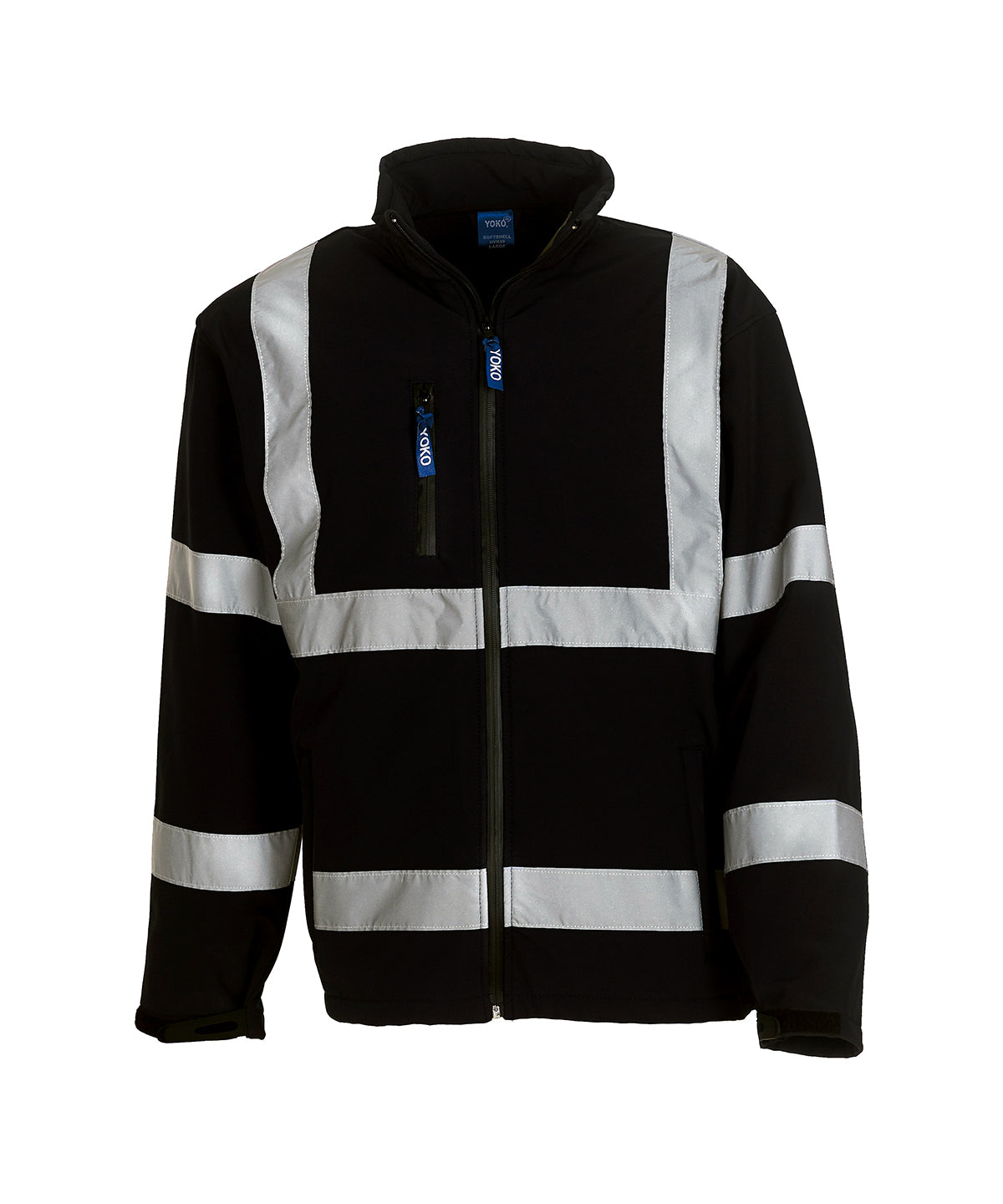 Softshell-jakki Yoko YK040 – Svartur – 3XL