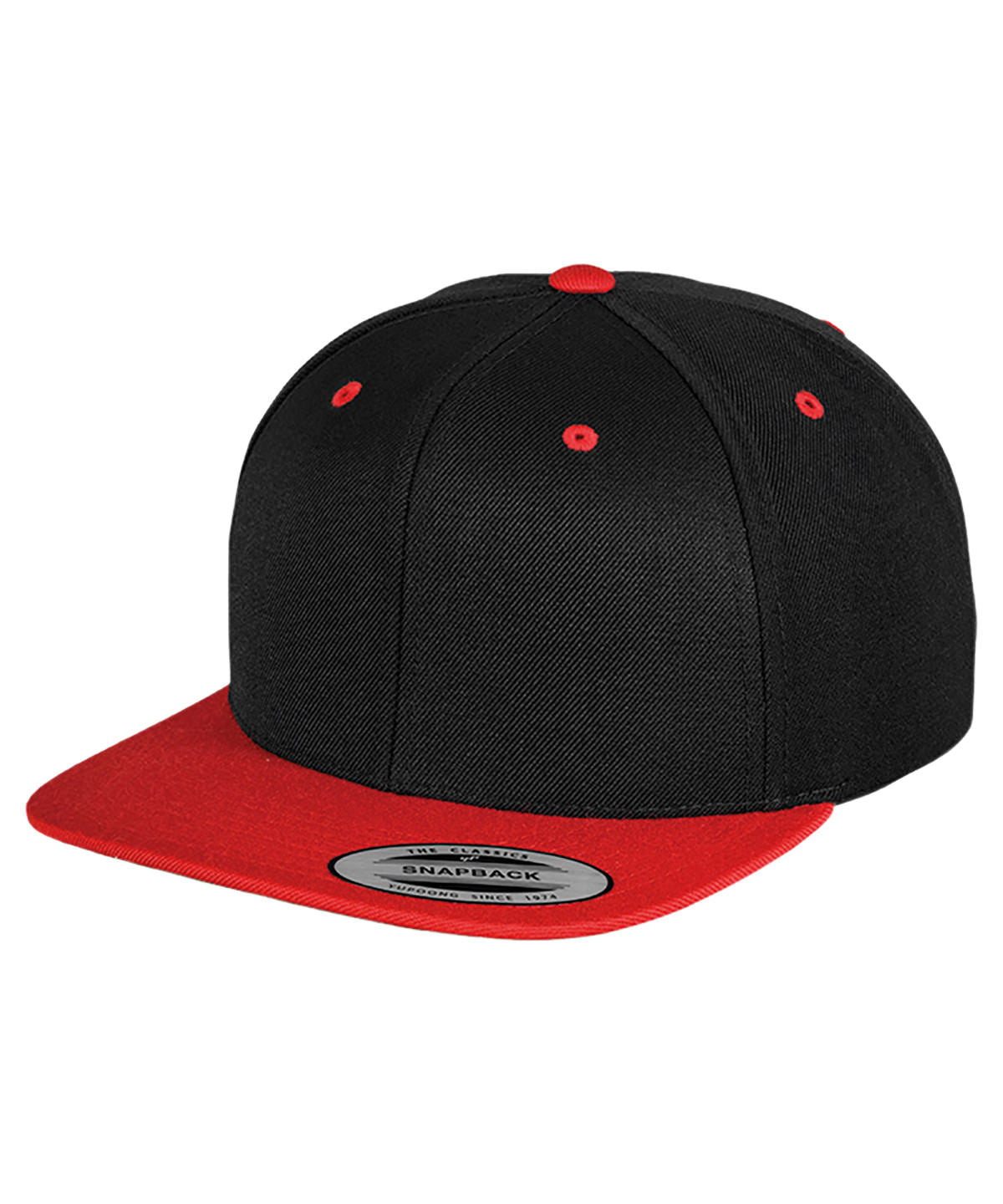 Derhúfa Flexfit by Yupoong YP002 – Black/Red – One size