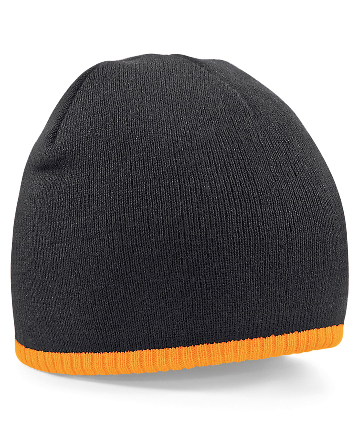 Húfa Beechfield BC044 – Black/Fluorescent Orange – One size