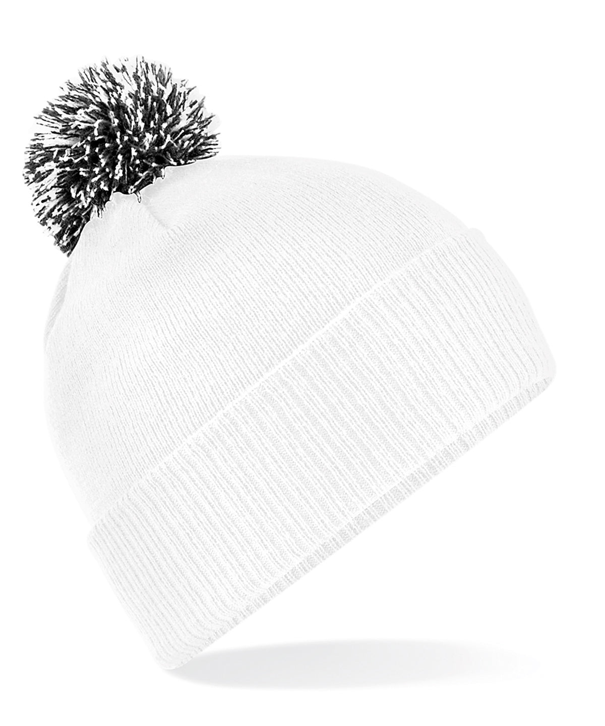Húfa Beechfield BC450 – White/Black – One size