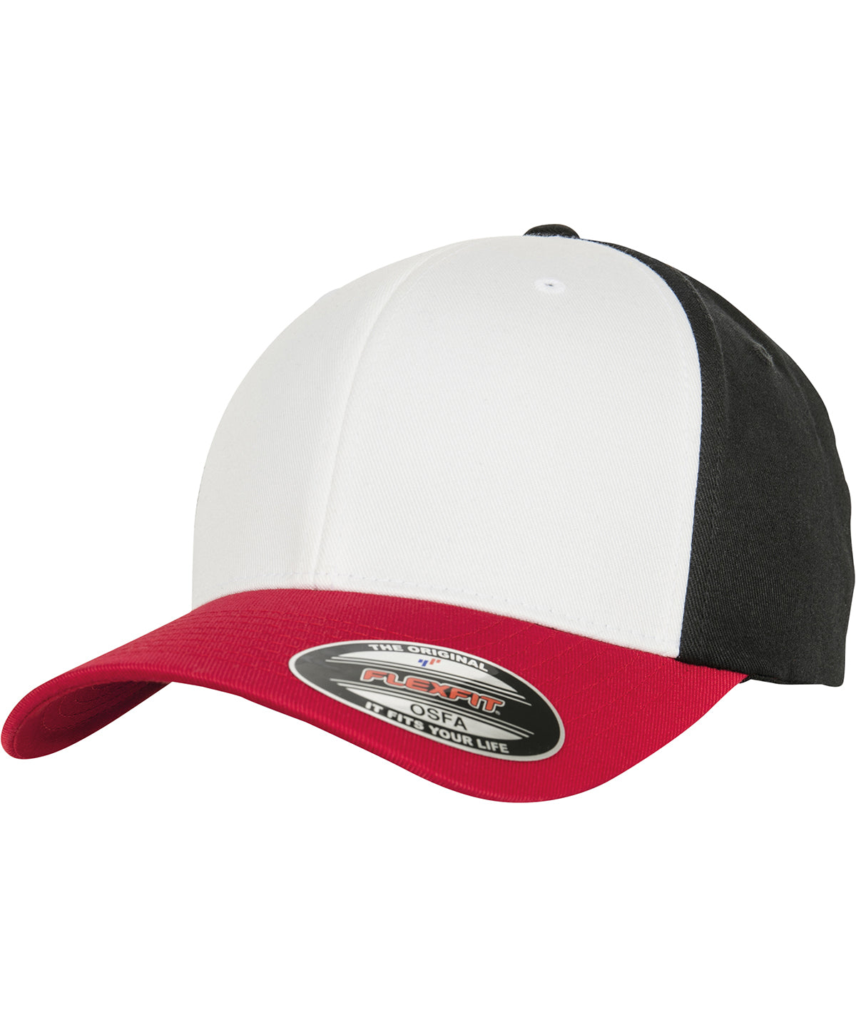 Derhúfa Flexfit by Yupoong YP122 – Red/White/Black – L/XL