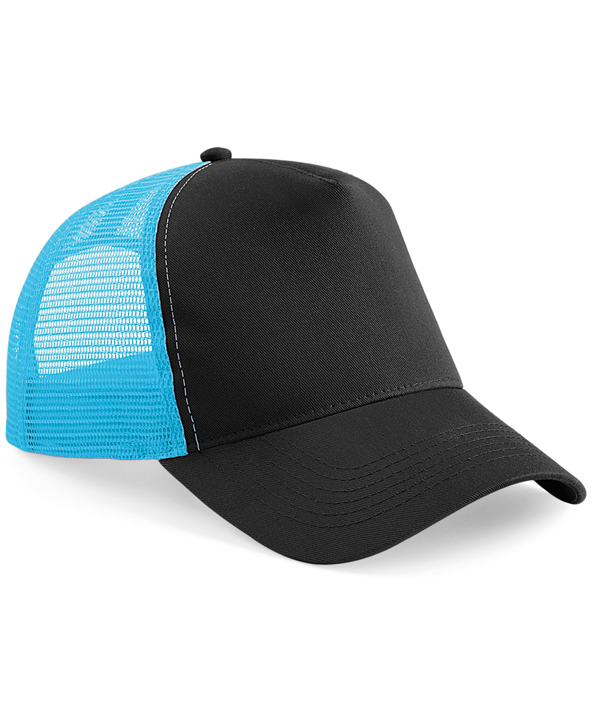 Derhúfa Beechfield BC640 – Black/Surf Blue – One size