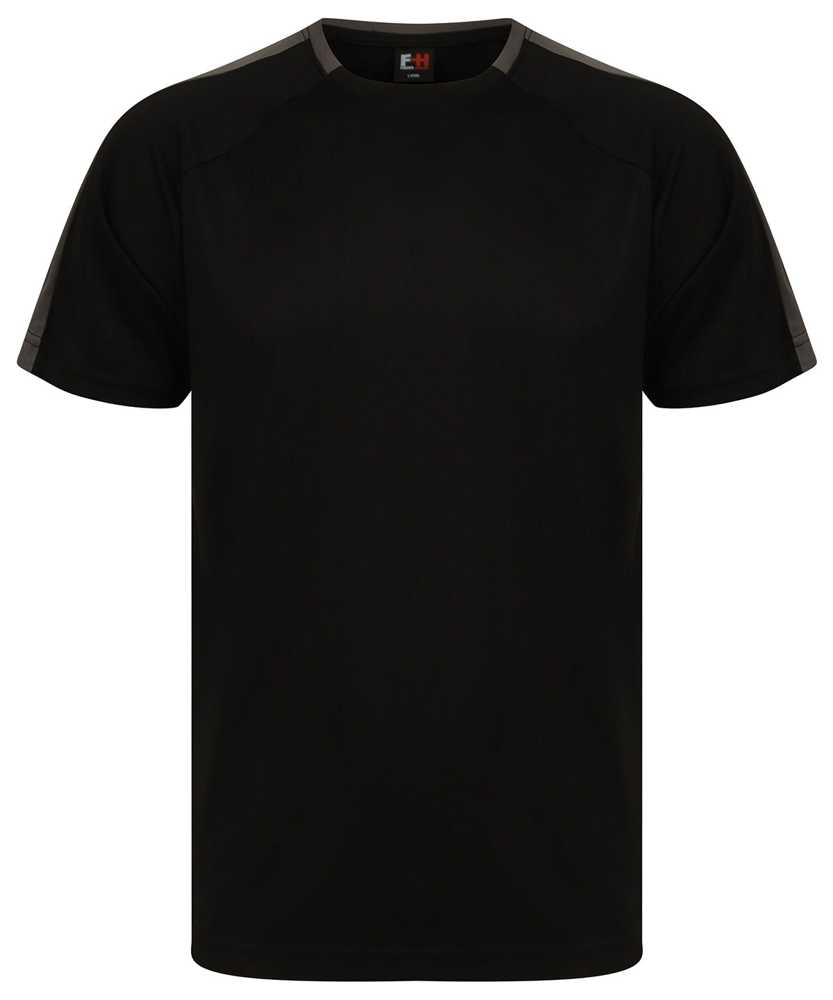 Stuttermabolur Finden & Hales LV290 – Black/Gunmetal Grey – 3XL