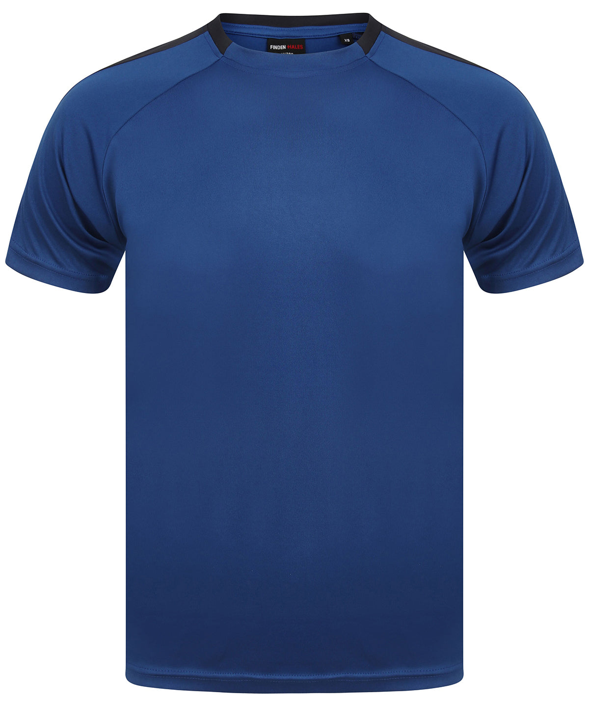Stuttermabolur Finden & Hales LV290 – Royal/Navy – 3XL