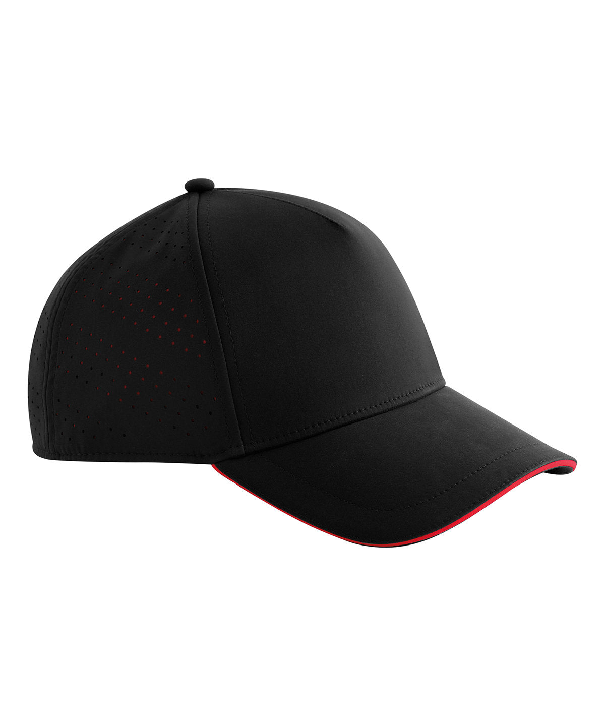 Derhúfa Beechfield B155R – Black/Red – One size