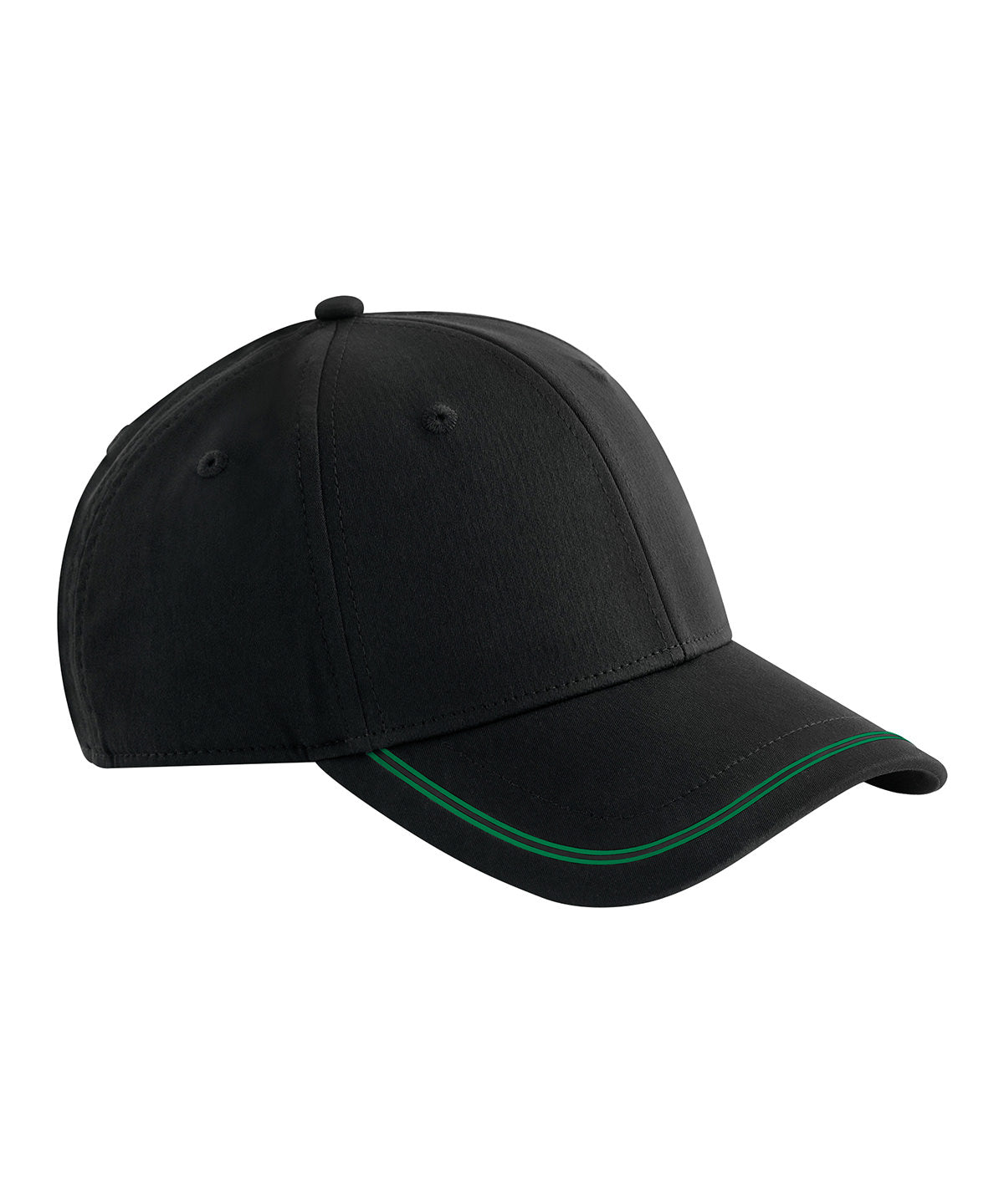 Derhúfa Beechfield B166R – Black/Kelly Green – One size