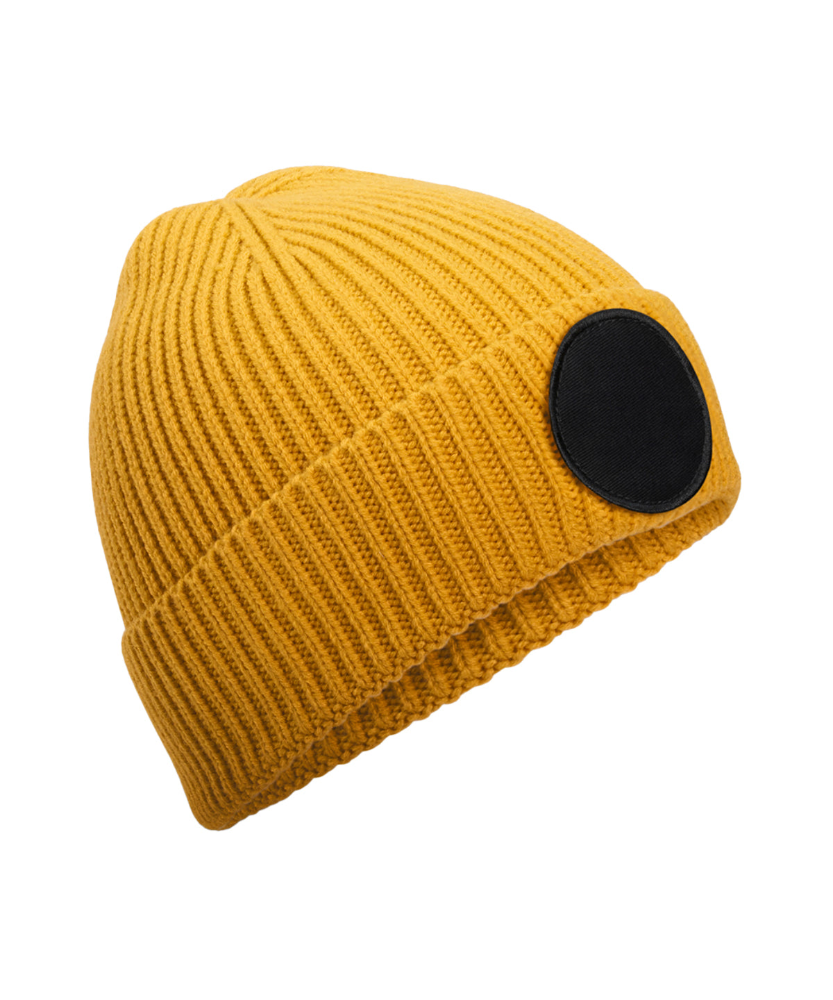 Húfa Beechfield B332R – Mustard/Black – One size