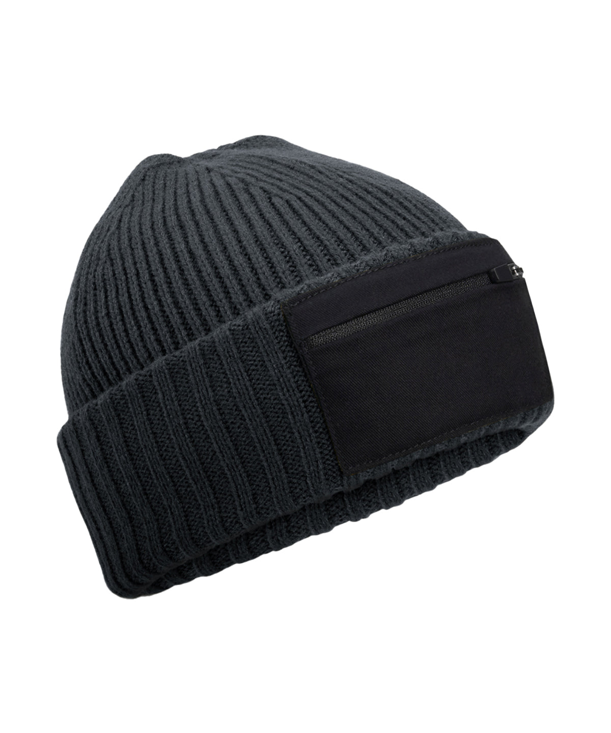 Húfa Beechfield B334R – Graphite Grey/Black – One size