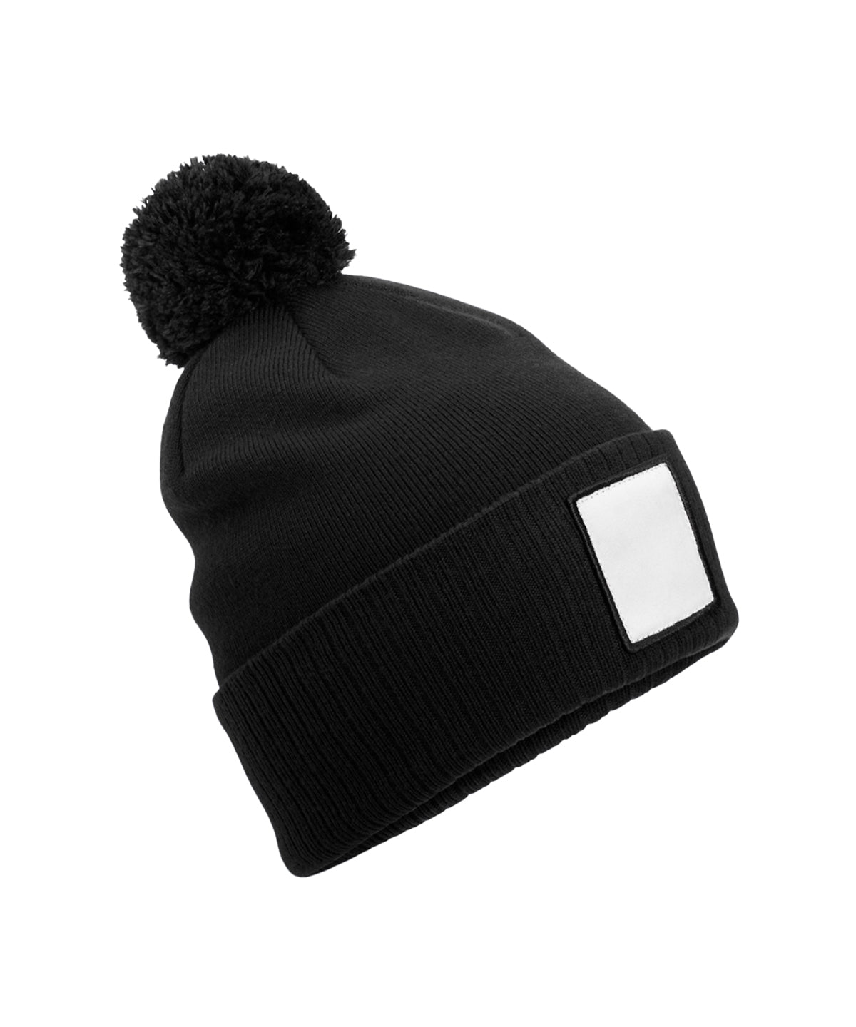 Húfa Beechfield B338R – Black/White – One size