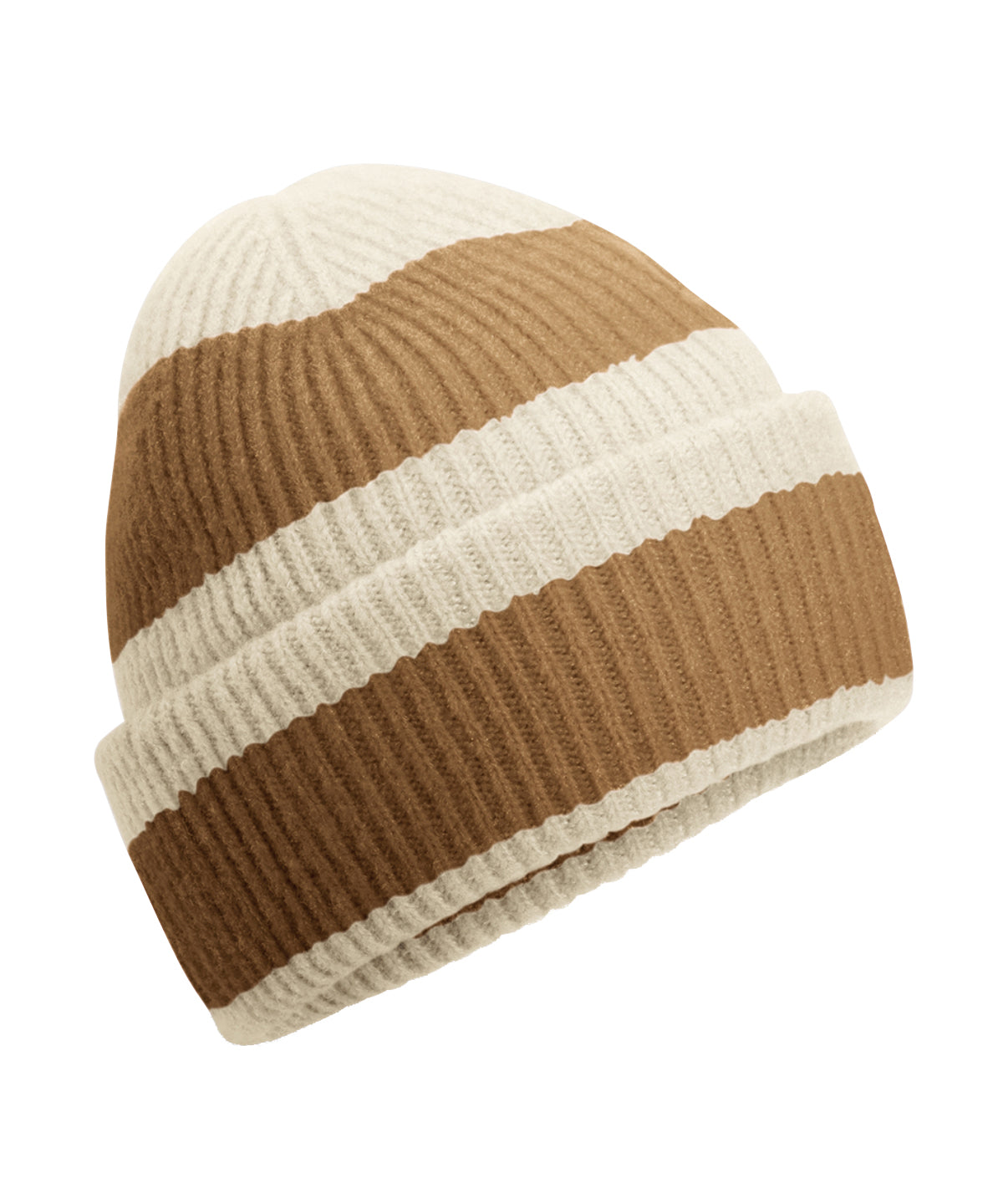 Húfa Beechfield B391R – Vanilla/Biscuit – One size