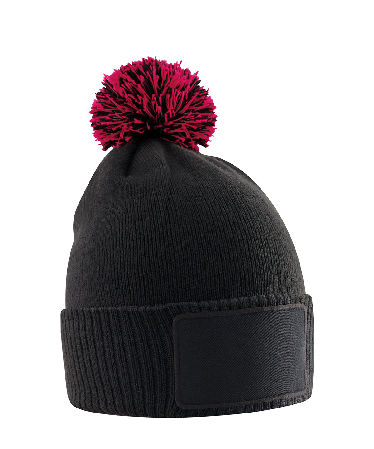 Húfa Beechfield B443B – Black/Classic Red – One size