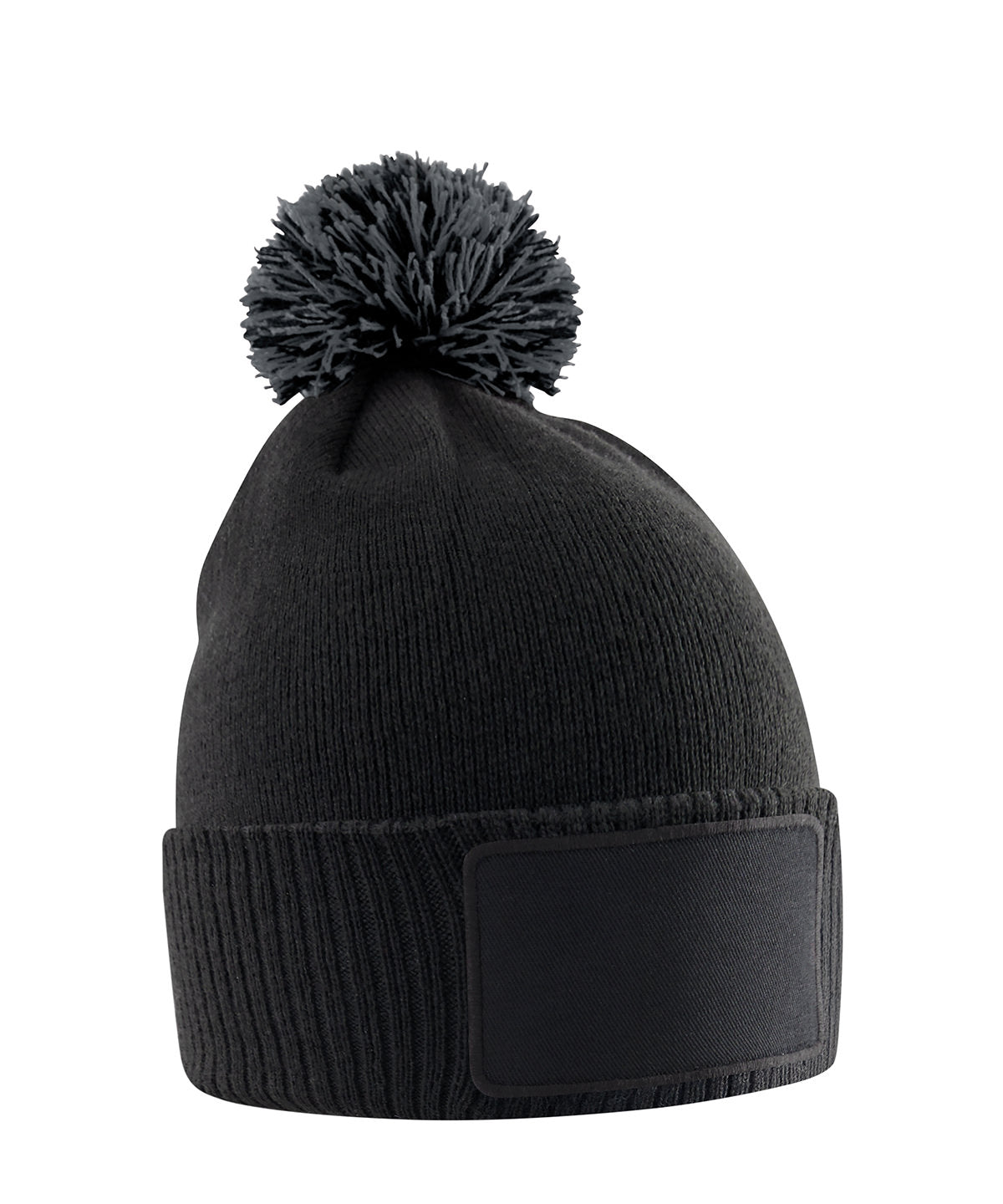 Húfa Beechfield B443B – Black/Graphite Grey – One size