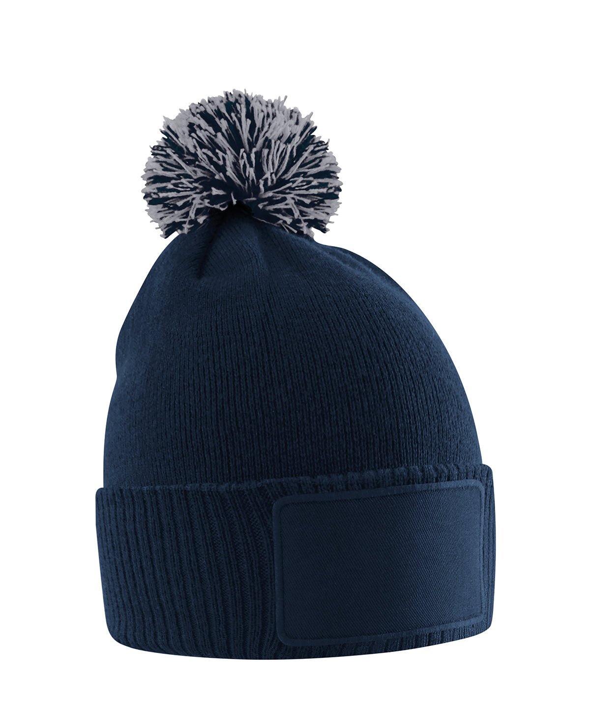 Húfa Beechfield B443B – French Navy/Light Grey – One size