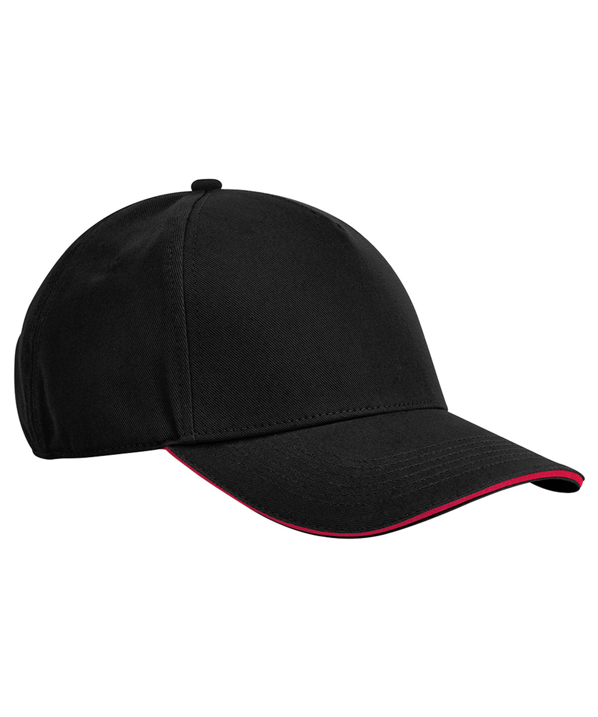Derhúfa Beechfield B825C – Black/Classic Red – One size