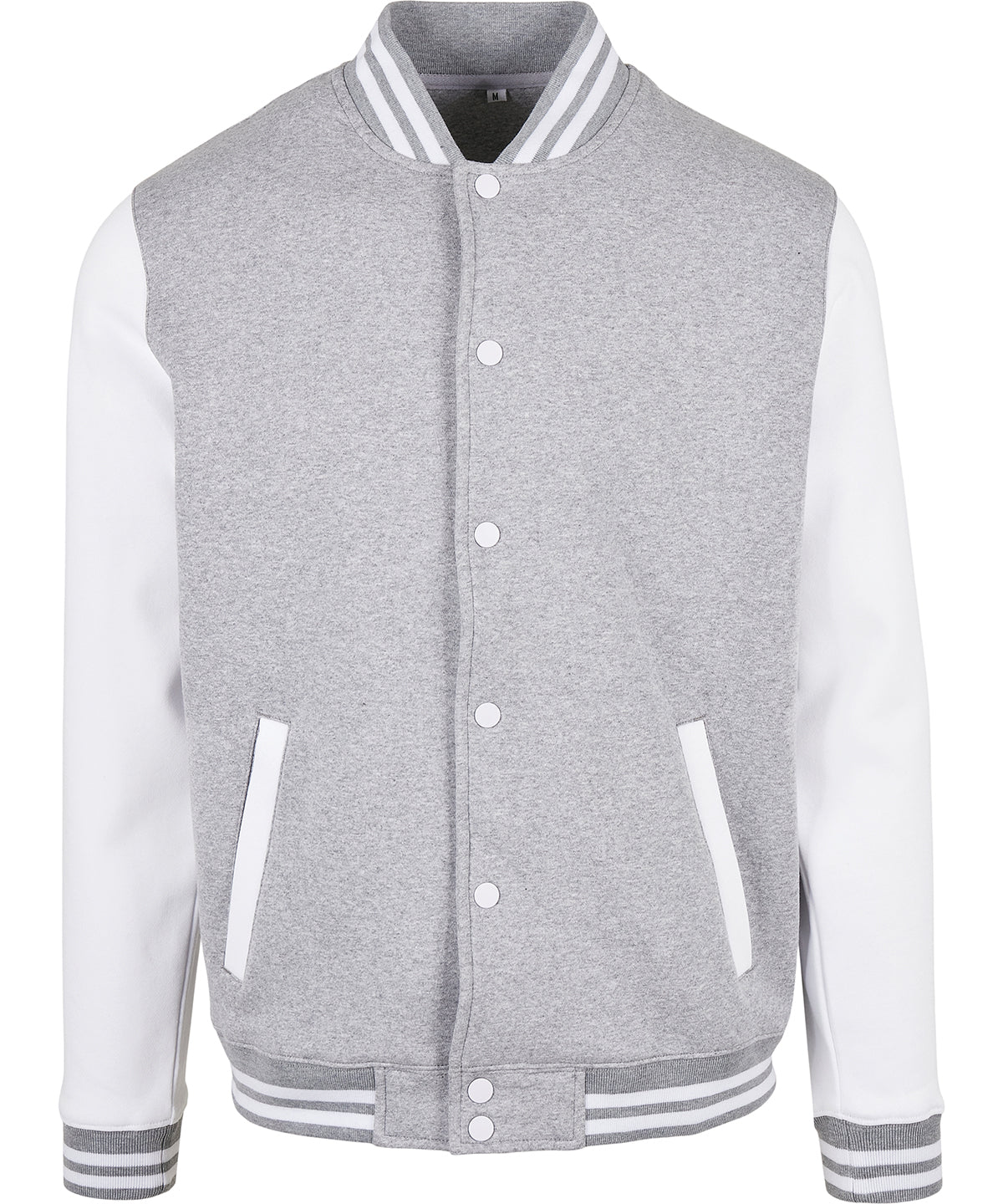 Jakki Build Your Brand Basic BB004 – Heather Grey/White – 5XL