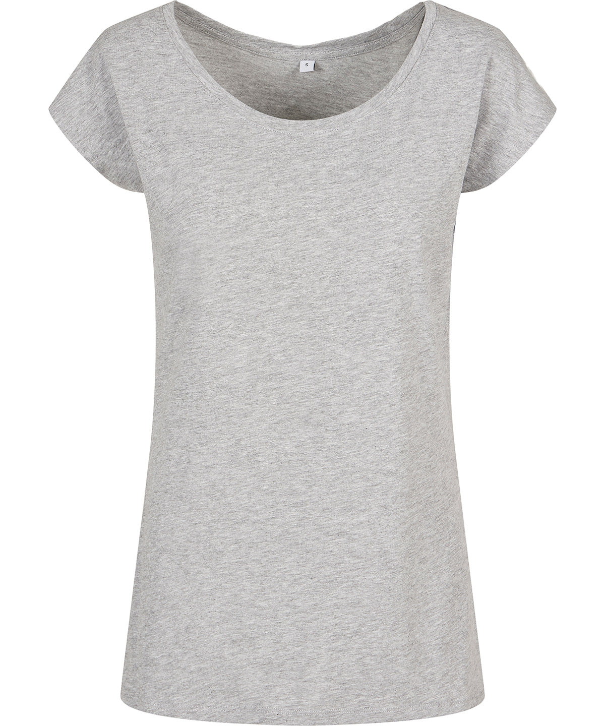 Stuttermabolur Build Your Brand Basic BB013 – Heather Grey – 5XL