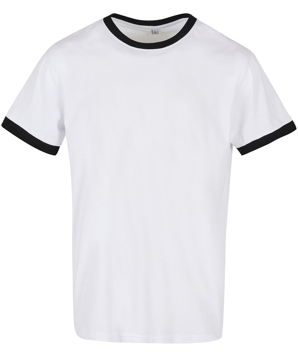 Stuttermabolur Build Your Brand Basic BB022 – White/Black – 5XL