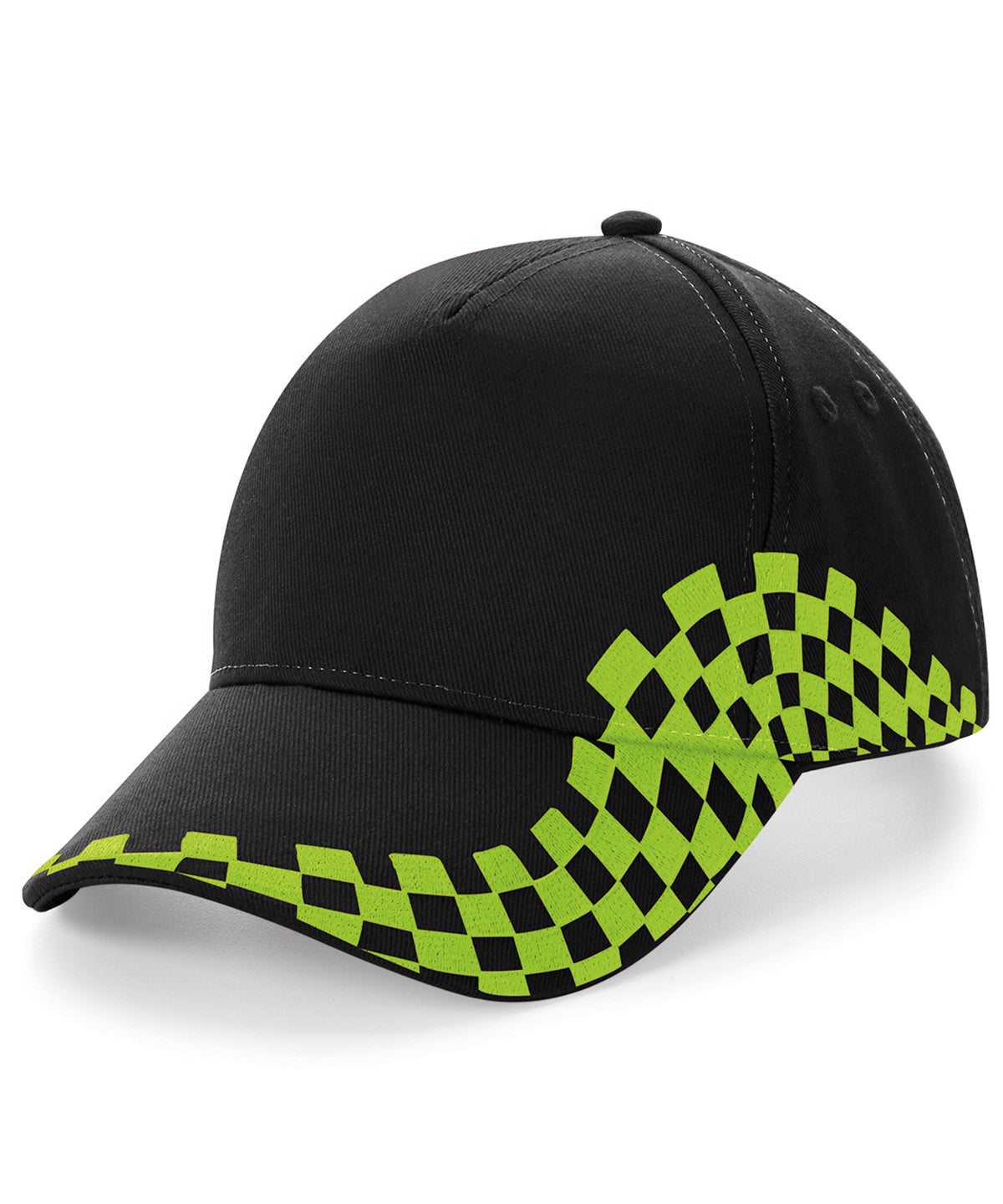 Derhúfa Beechfield BC159 – Black/Lime Green – One size