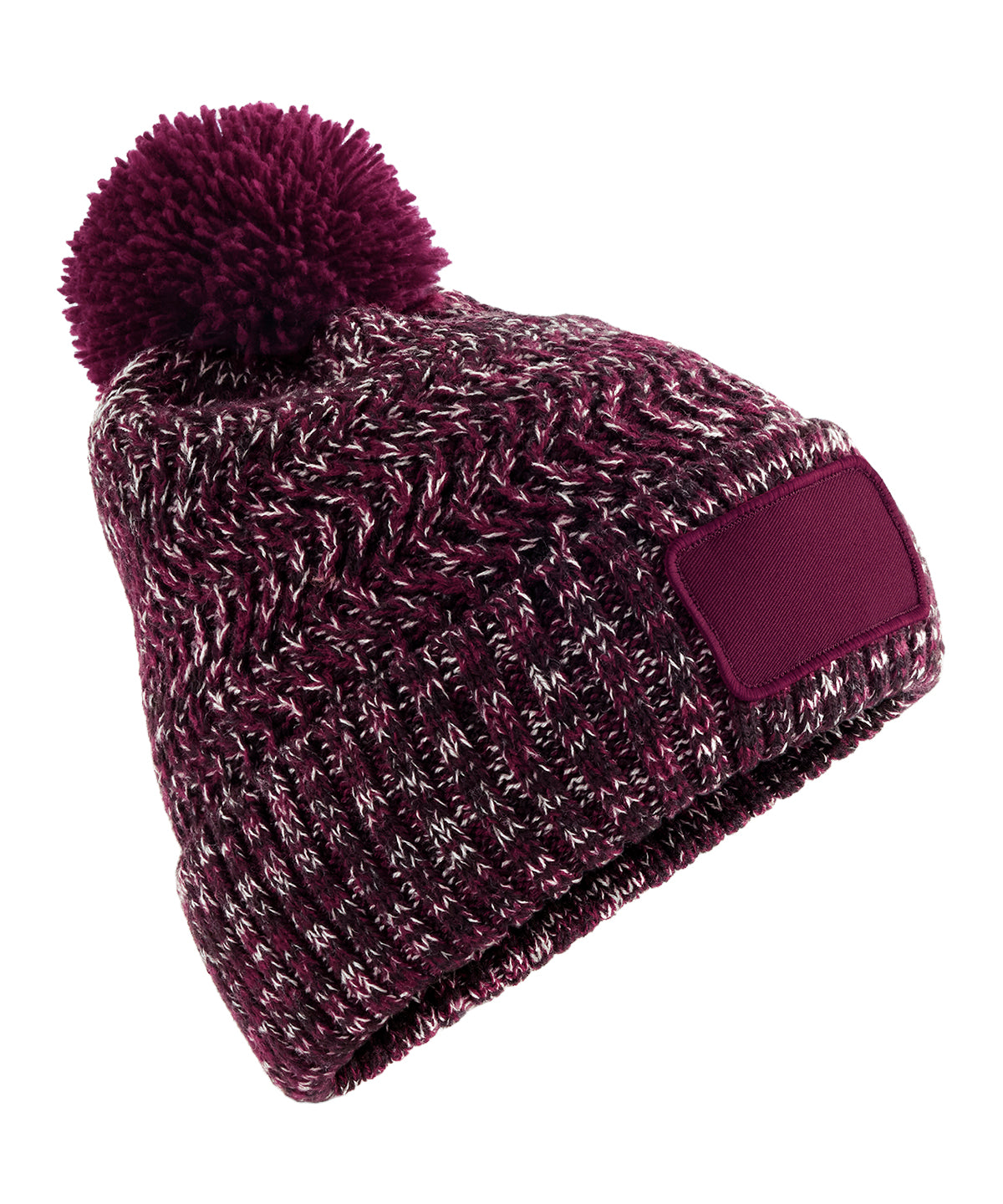 Húfa Beechfield BC331 – Burgundy Twist