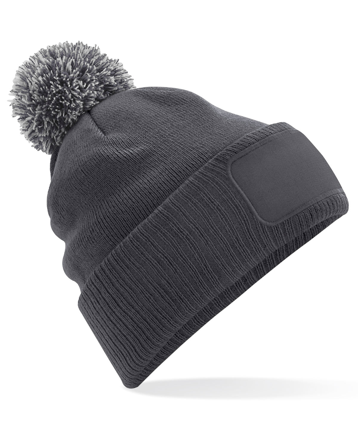 Húfa Beechfield BC443 – Graphite Grey/Light Grey – One size