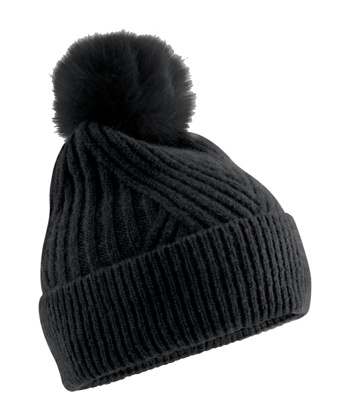 Húfa Beechfield BC529 – Svartur – One size