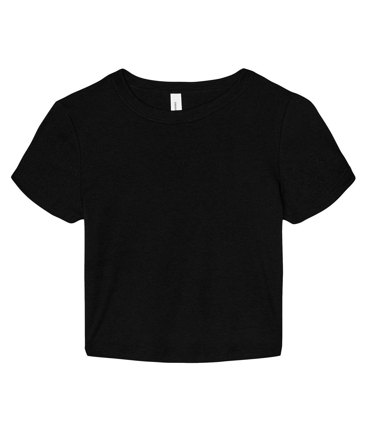Stuttermabolur Bella Canvas BE138 – Solid Black Blend – 2XL