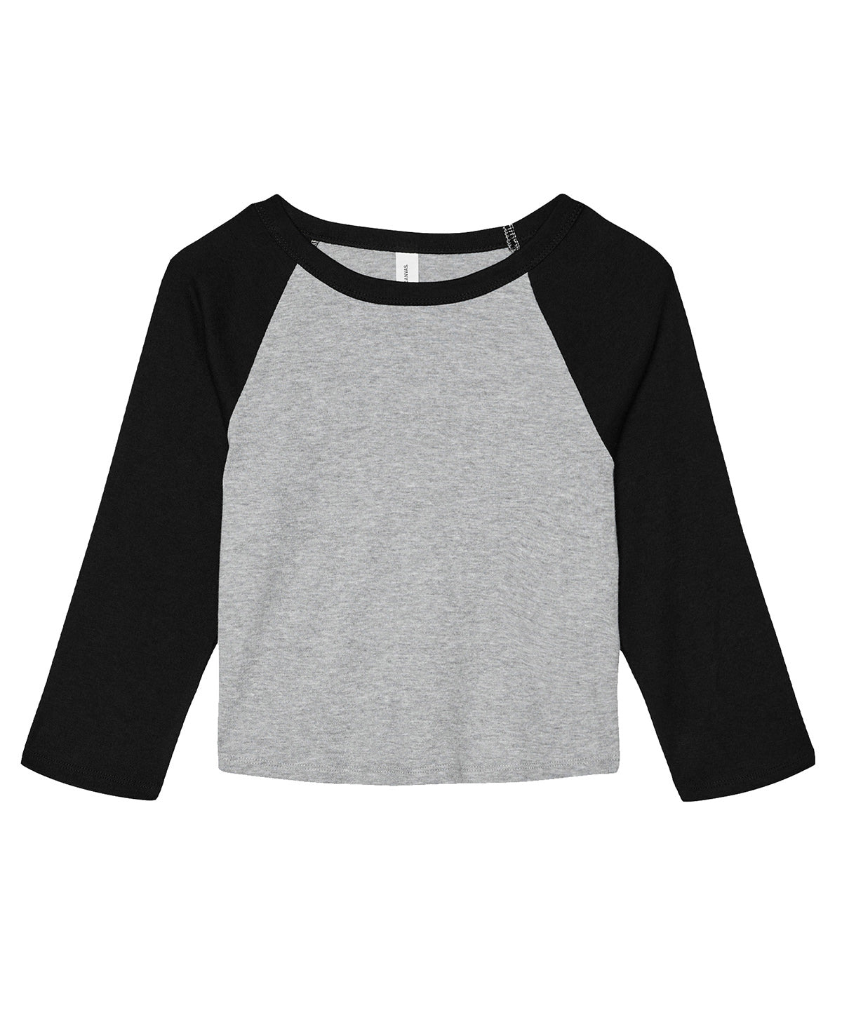 Stuttermabolur Bella Canvas BE142 – Athletic Heather/Black – 2XL