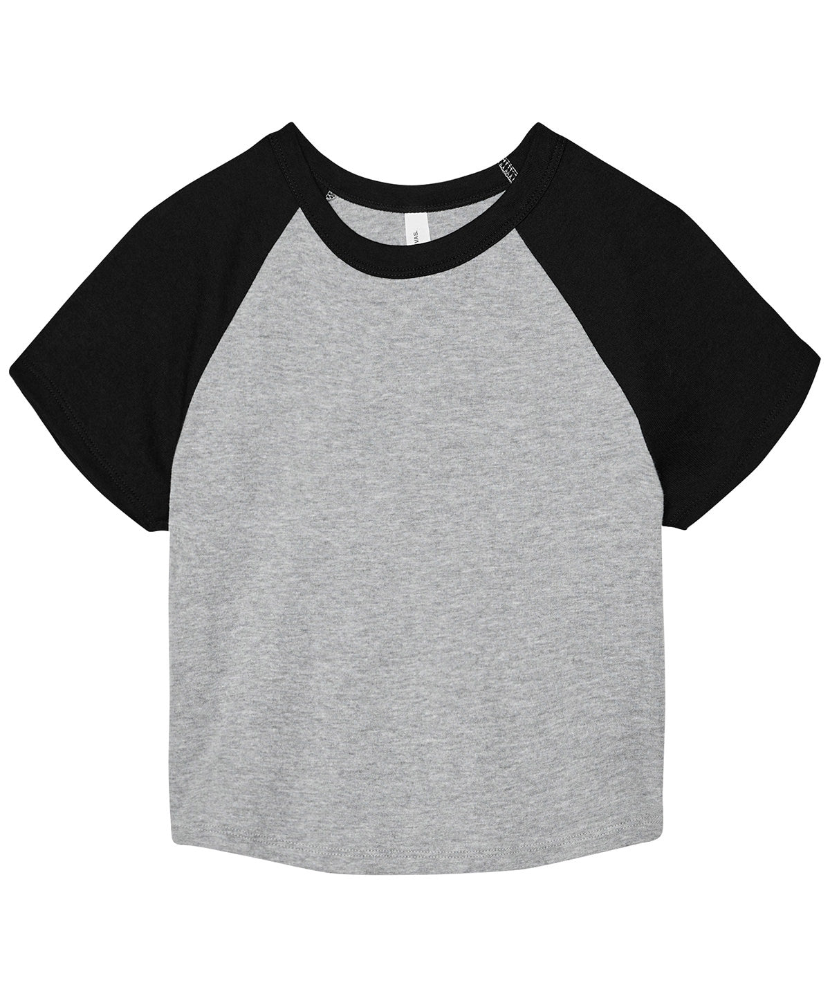 Stuttermabolur Bella Canvas BE143 – Athletic Heather/Black – 2XL