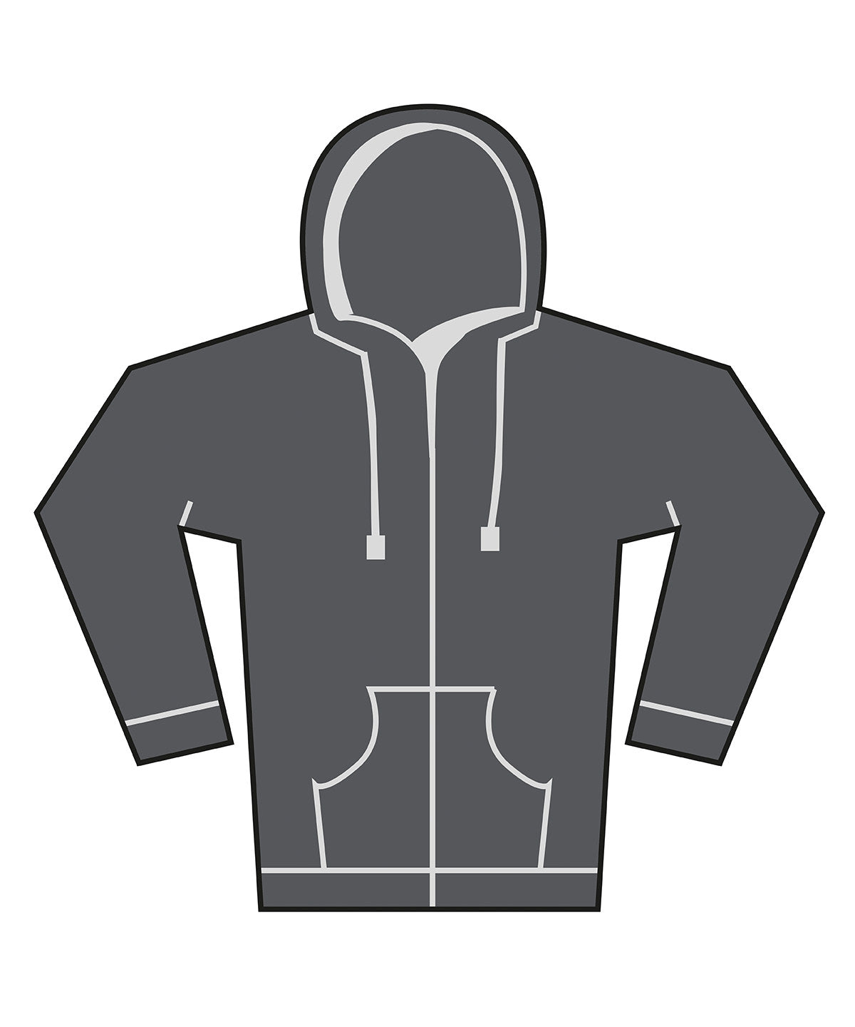 Hettupeysa Bella Canvas BE157 – Asphalt – 4XL