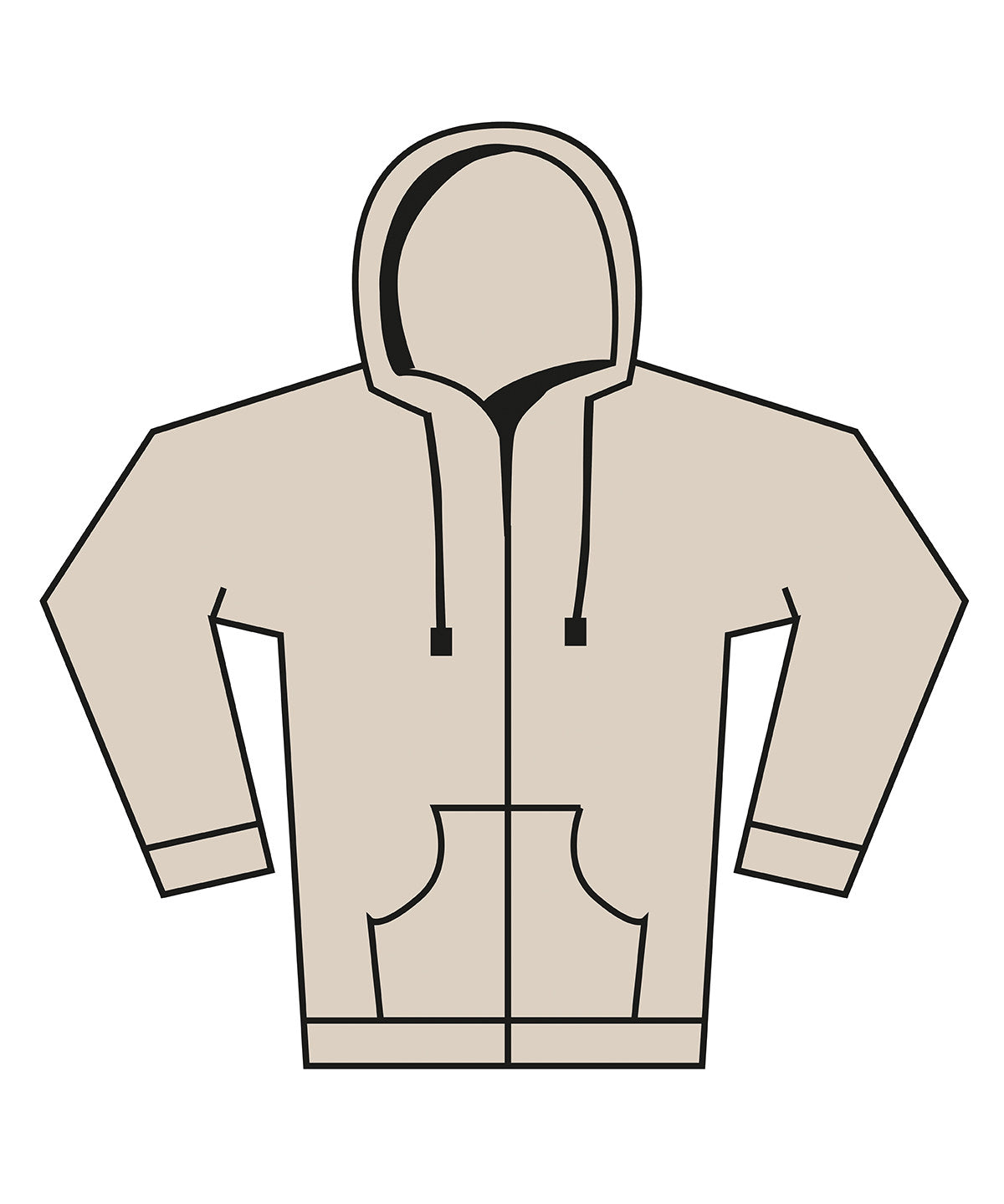 Hettupeysa Bella Canvas BE157 – Dust – 4XL