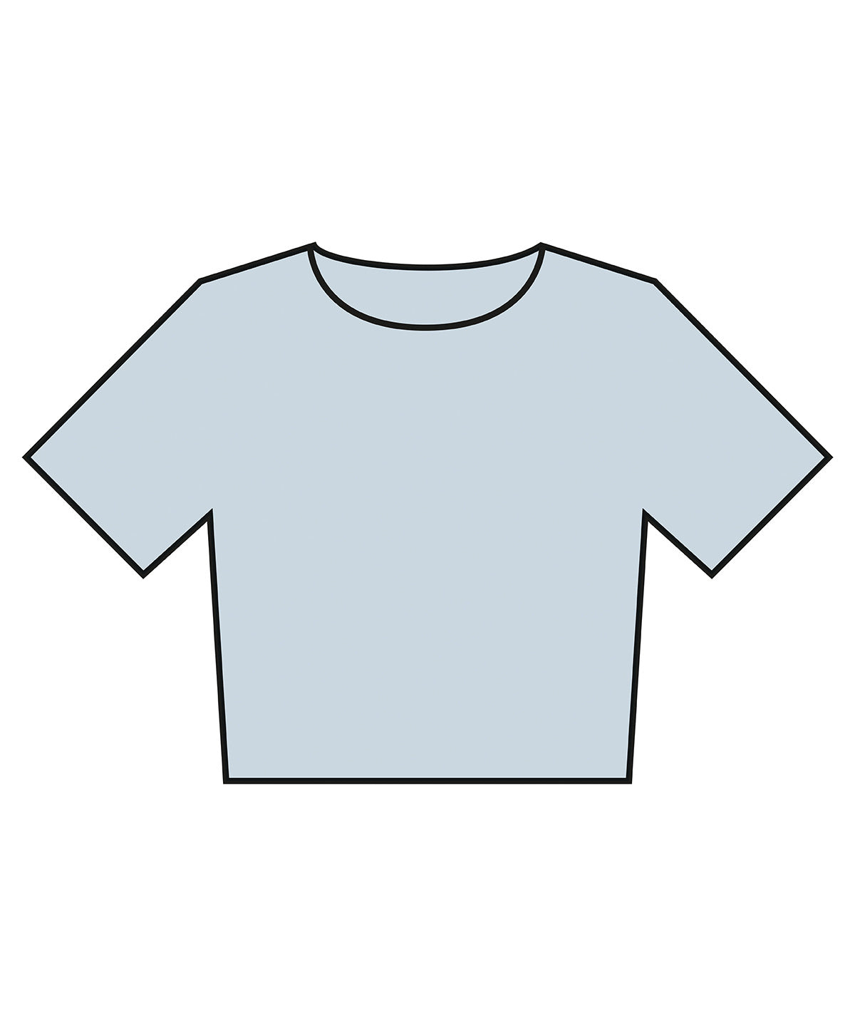 Stuttermabolur Bella Canvas BE160 – Light Washed Denim – 2XL