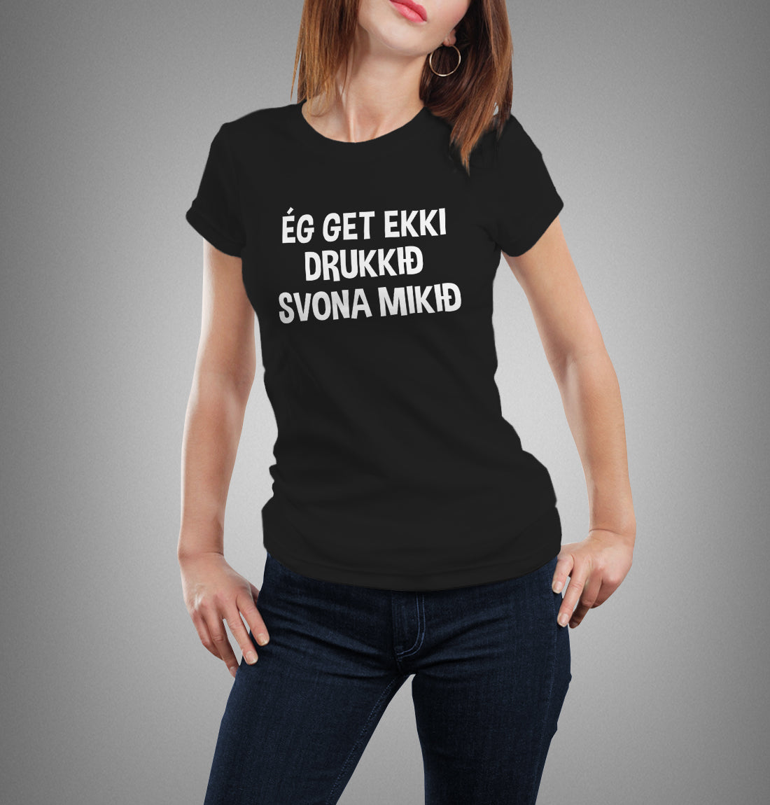 ÉG GET EKKI DRUKKIÐ SVONA MIKIÐ - stuttermabolur