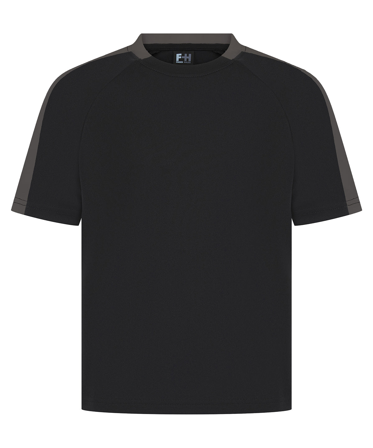 Stuttermabolur Finden & Hales LV292 – Black/Gunmetal – 13 Years