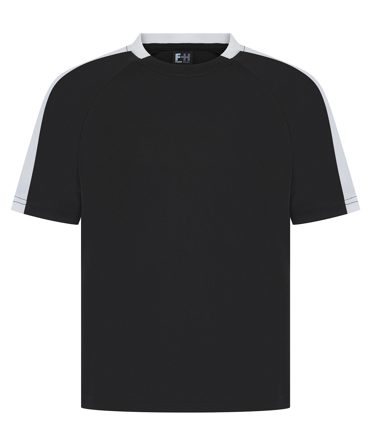 Stuttermabolur Finden & Hales LV292 – Black/White – 13 Years