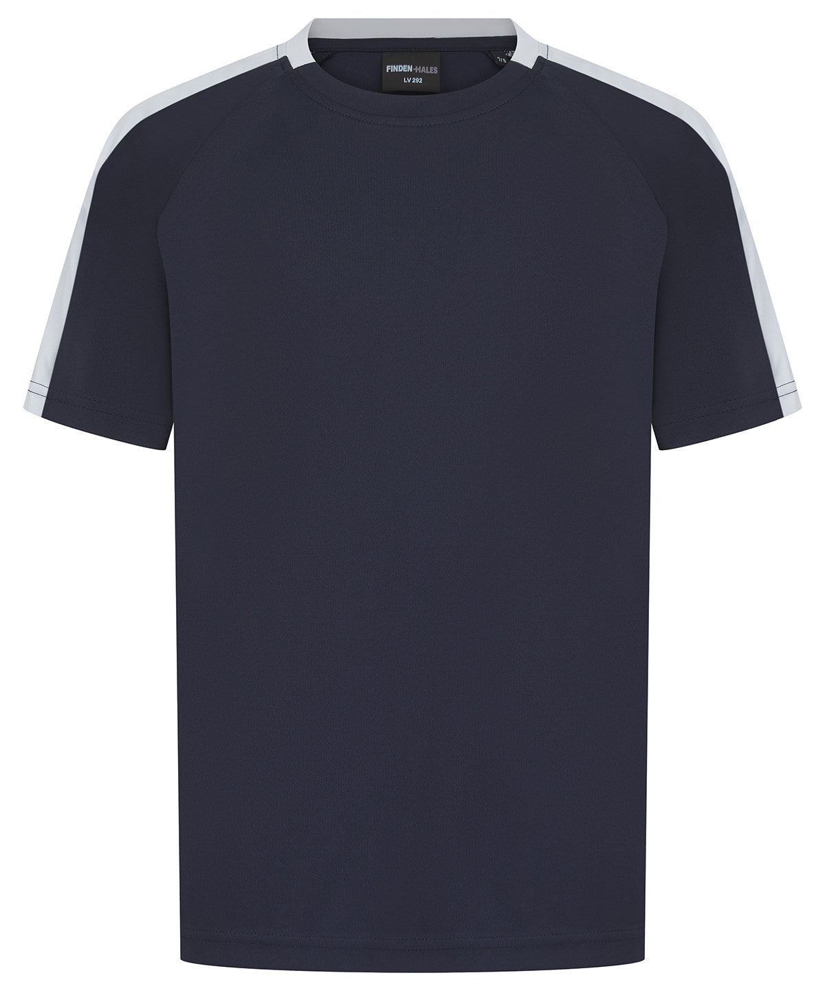 Stuttermabolur Finden & Hales LV292 – Navy/White – 13 Years