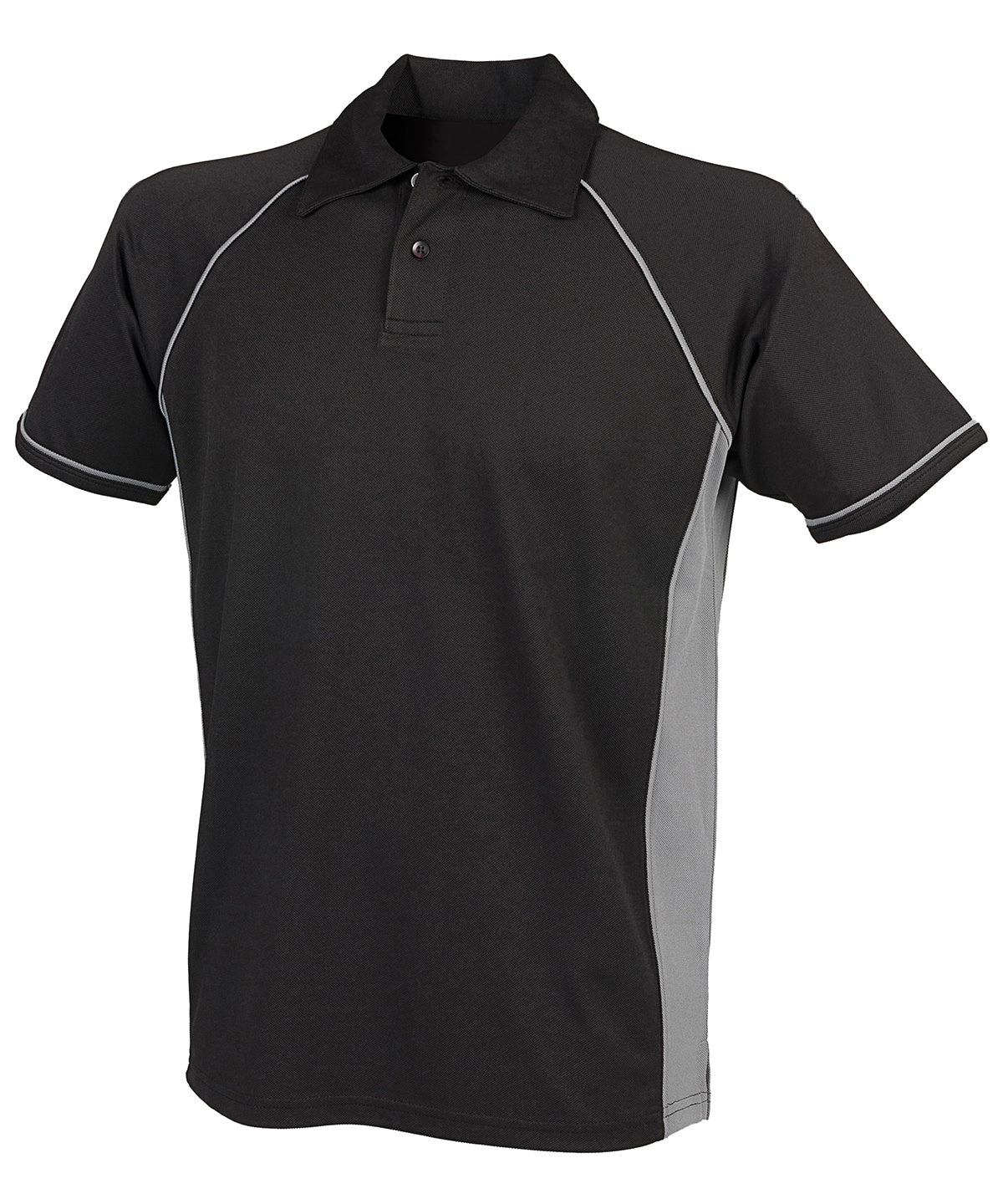 Pólóbolur Finden & Hales LV370 – Black/Gunmetal Grey† – 5XL