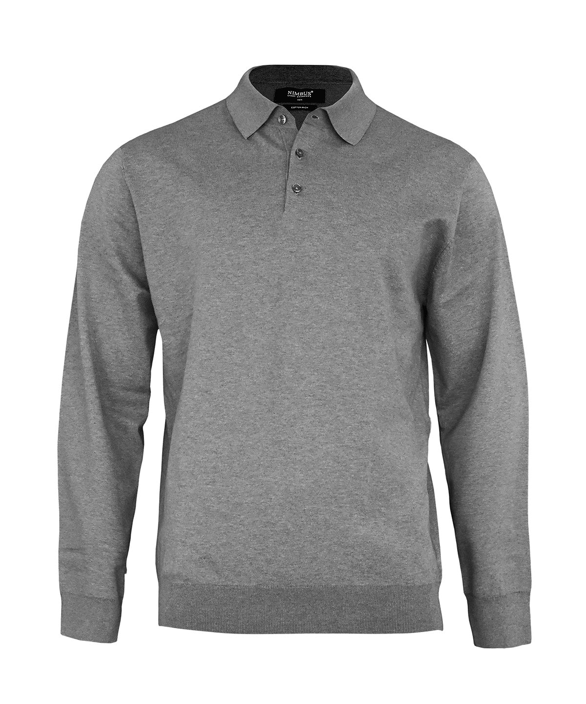 Pólóbolur Nimbus N145M – Grey Melange