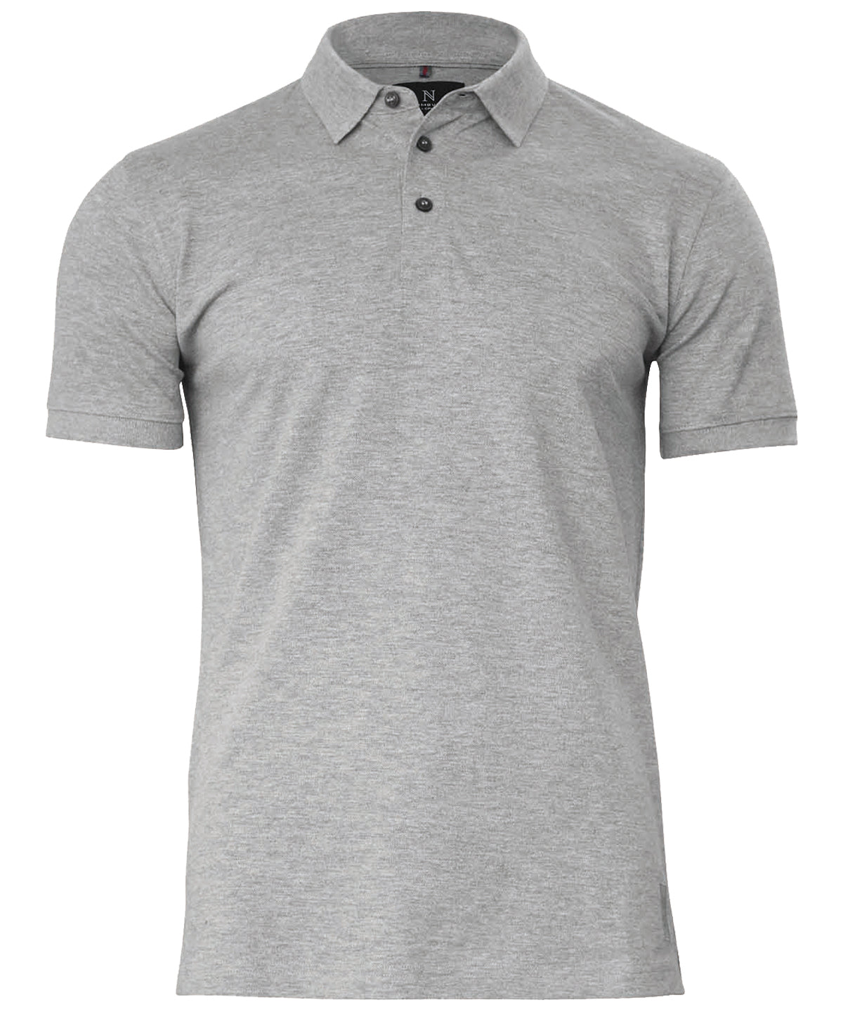 Pólóbolur Nimbus NB52M – Grey Melange – 4XL