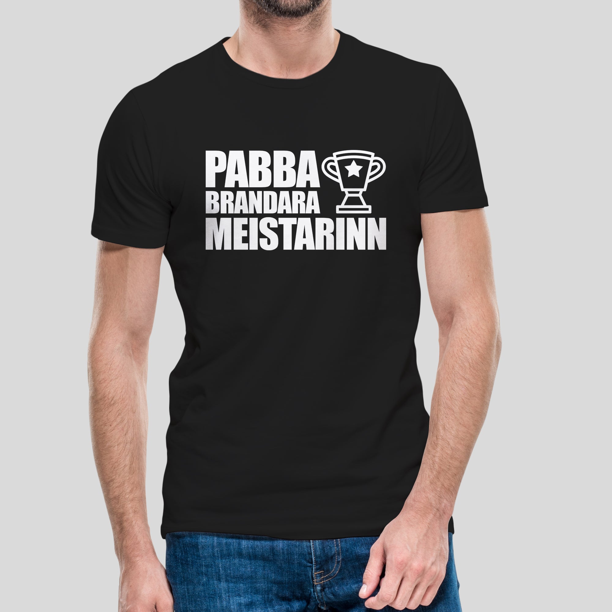 PABBA BRANDARA MEISTARINN - stuttermabolur