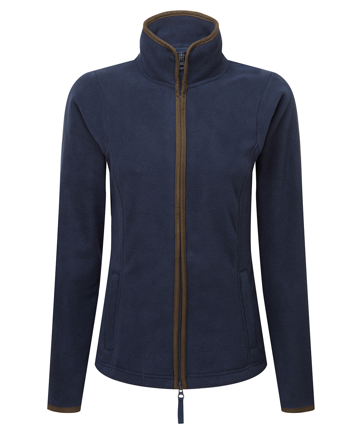 Flíspeysa Premier PR824 – Navy/Brown – 3XL