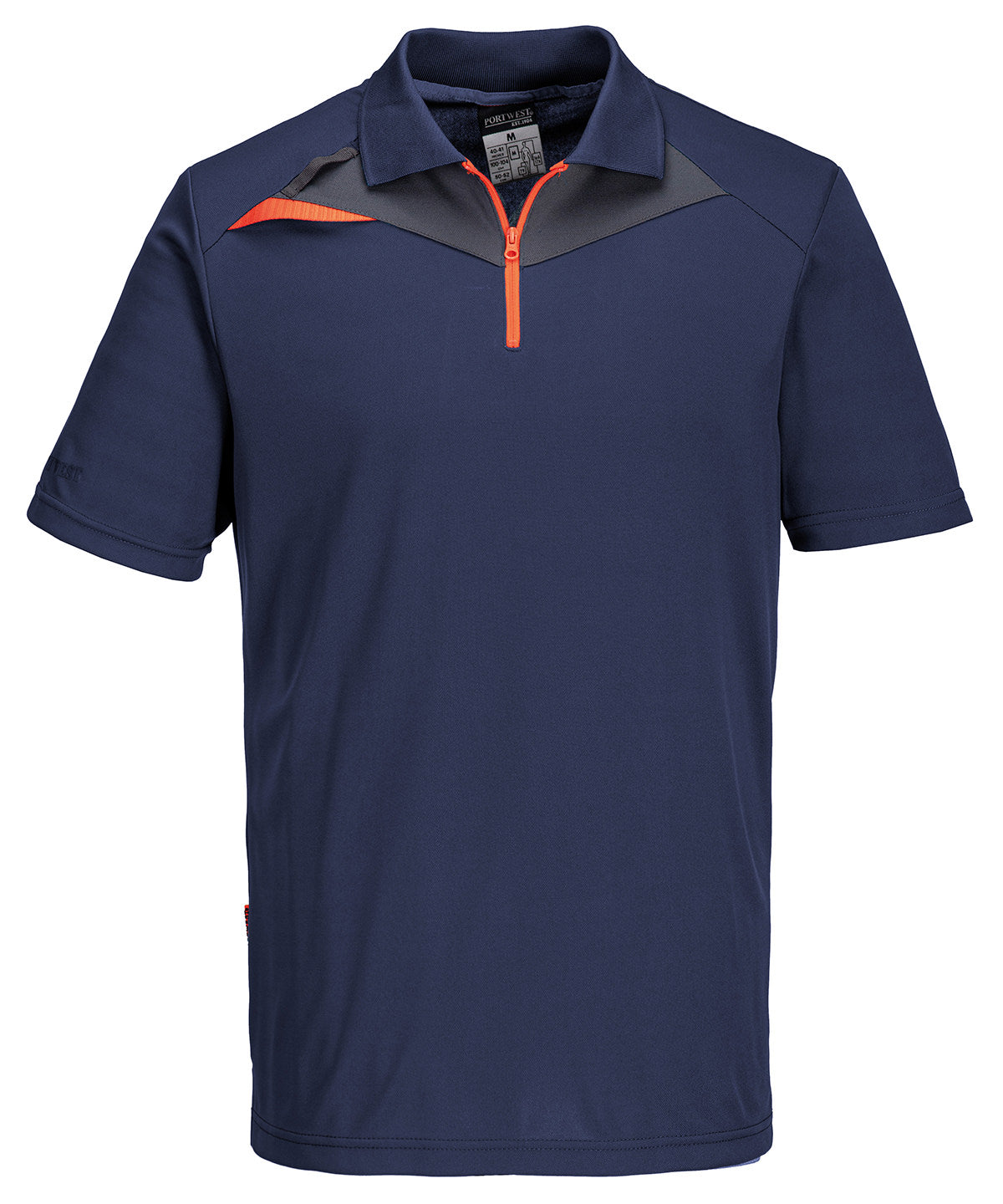 Pólóbolur Portwest PW265 – Navy/Orange – 2XL
