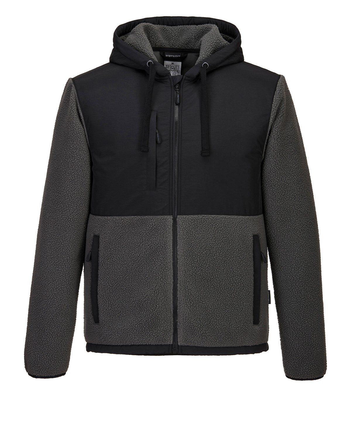 Flíspeysa Portwest PW511 – Black/Grey – 3XL