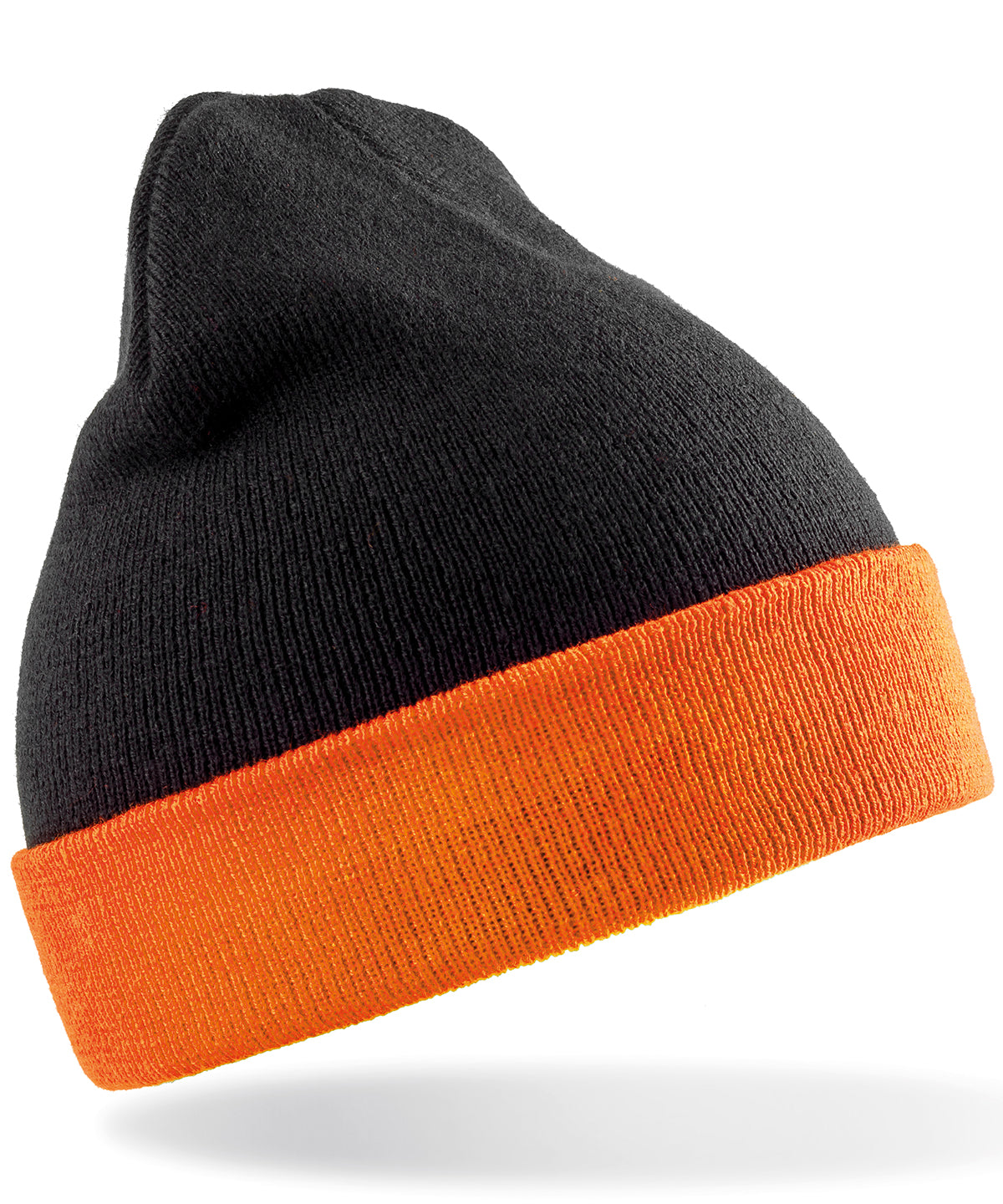 Húfa Result Recycled RC930 – Black/Orange – One size