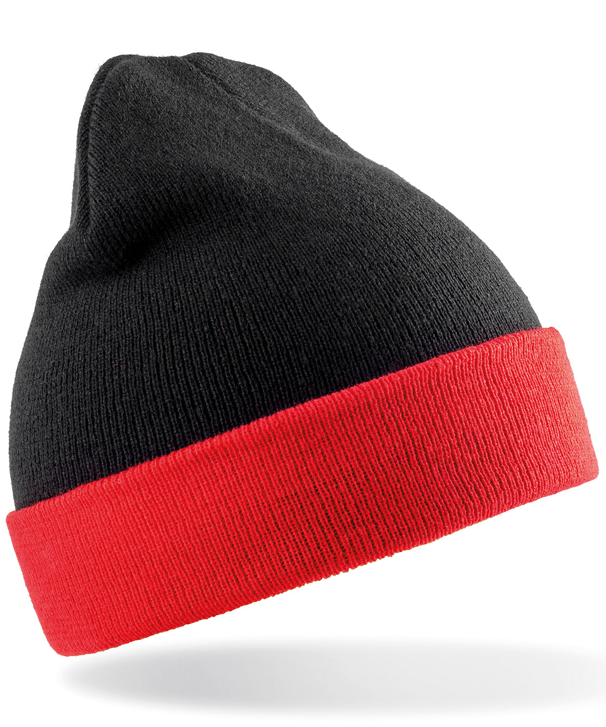 Húfa Result Recycled RC930 – Black/Red – One size