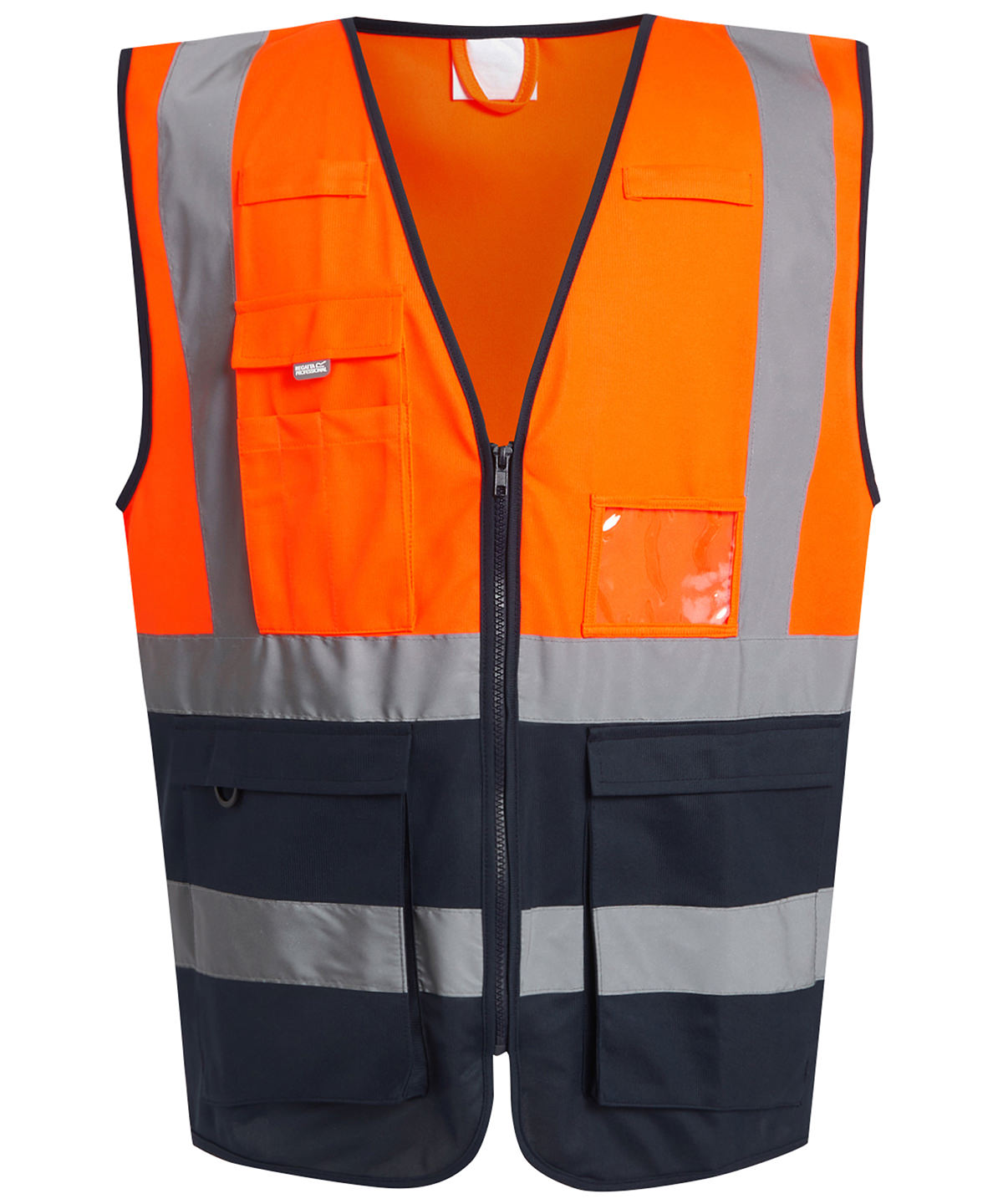 Öryggisvesti Regatta High Visibility RG469 – Orange/Navy – 3XL
