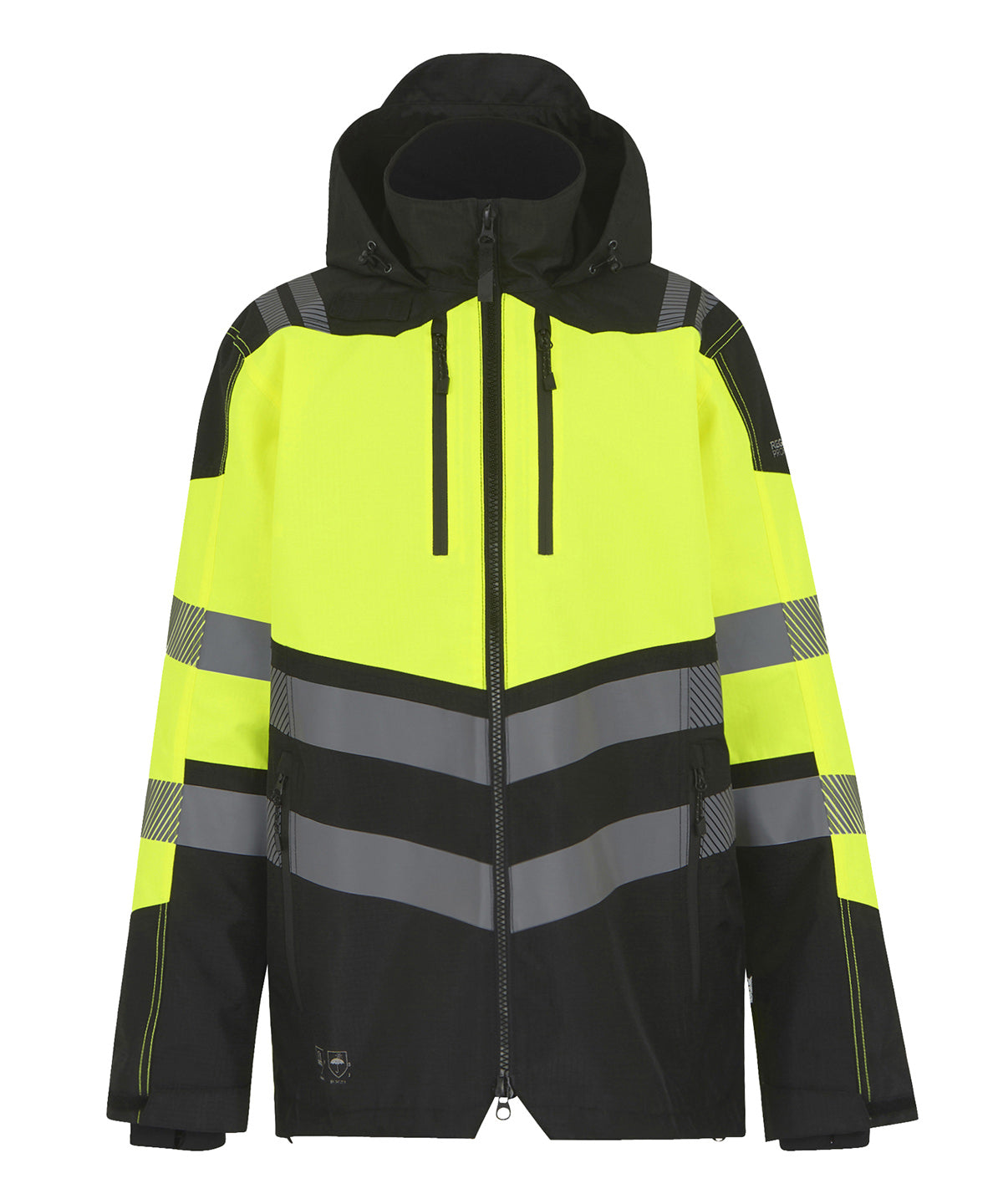 Jakki Regatta High Visibility RG483 – Black/Yellow – 4XL