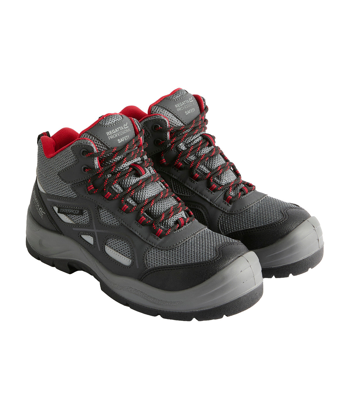 Stígvél Regatta Safety Footwear RG578 – Granite/Red – UK 12