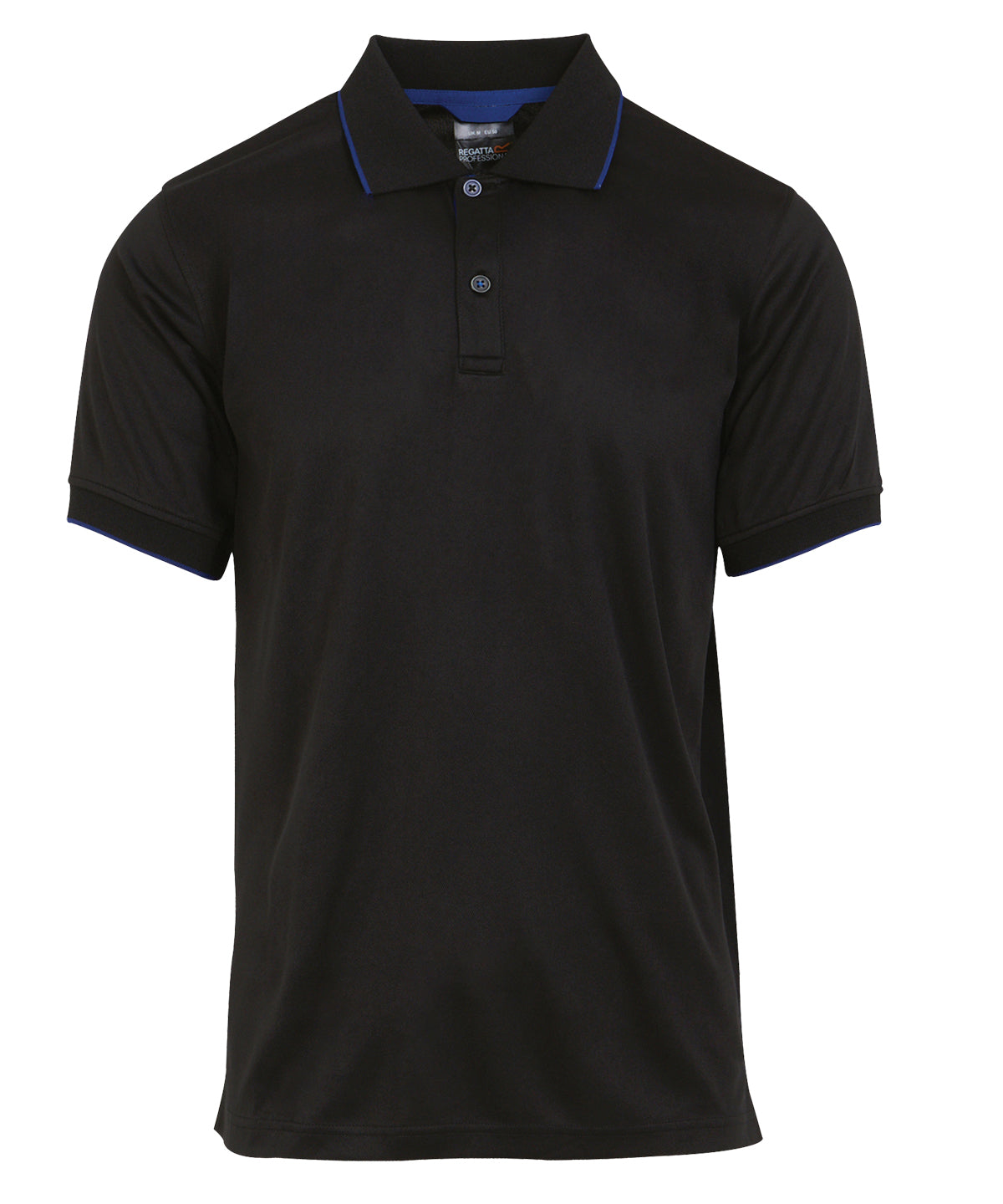 Pólóbolur Regatta Professional RG596 – Black/New Royal – 3XL