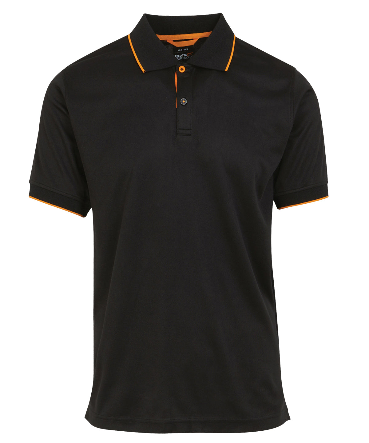 Pólóbolur Regatta Professional RG596 – Black/Orange Pop – 3XL